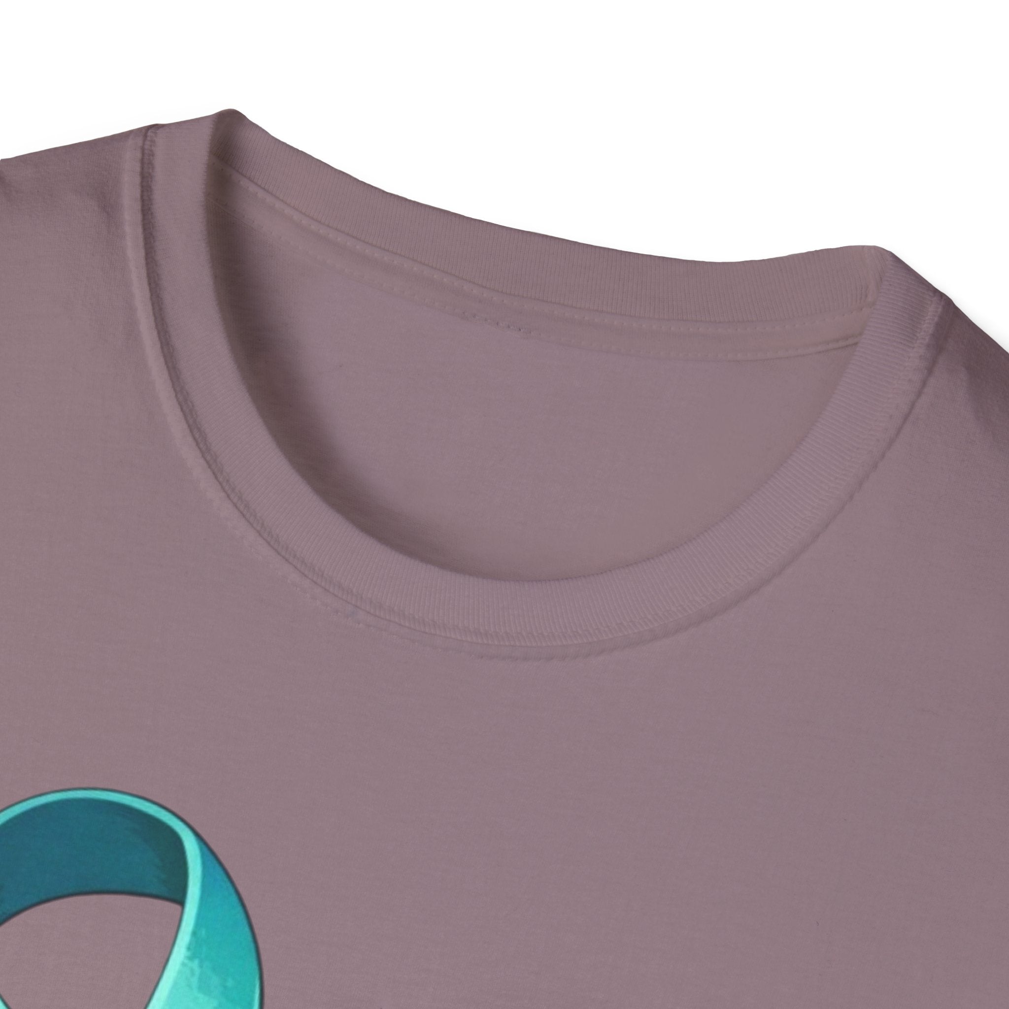 Rare Disease Awareness Zebra T-Shirt — "I Am Rare" Teal Ribbon Shirt