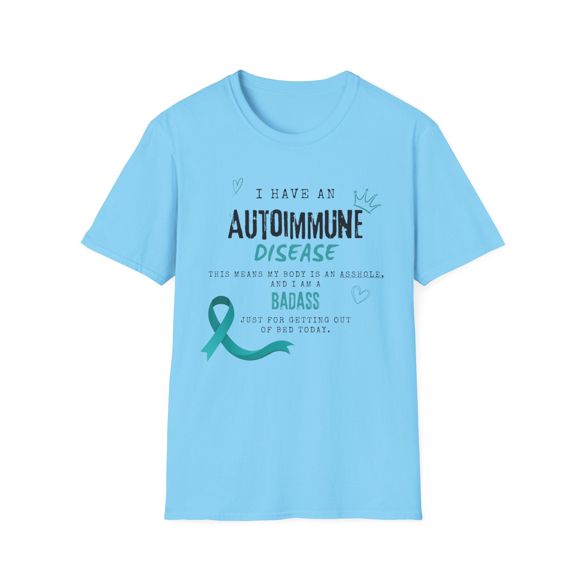 Autoimmune Disease Awareness T‑Shirt — "I Have an Autoimmune Disease" Ribbon Tee