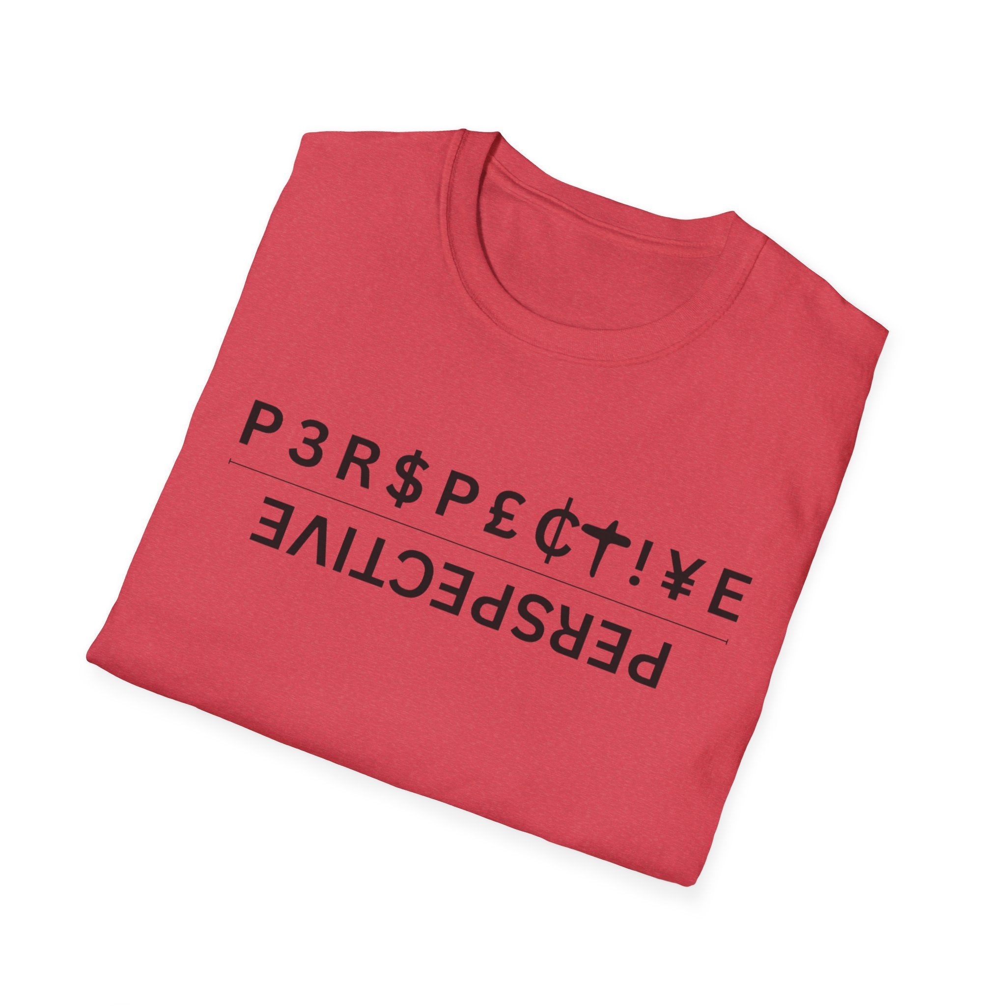 Perspective T-Shirt – Upside-Down "P3RPECT!VE / PERSPECTIVE" Graphic Tee
