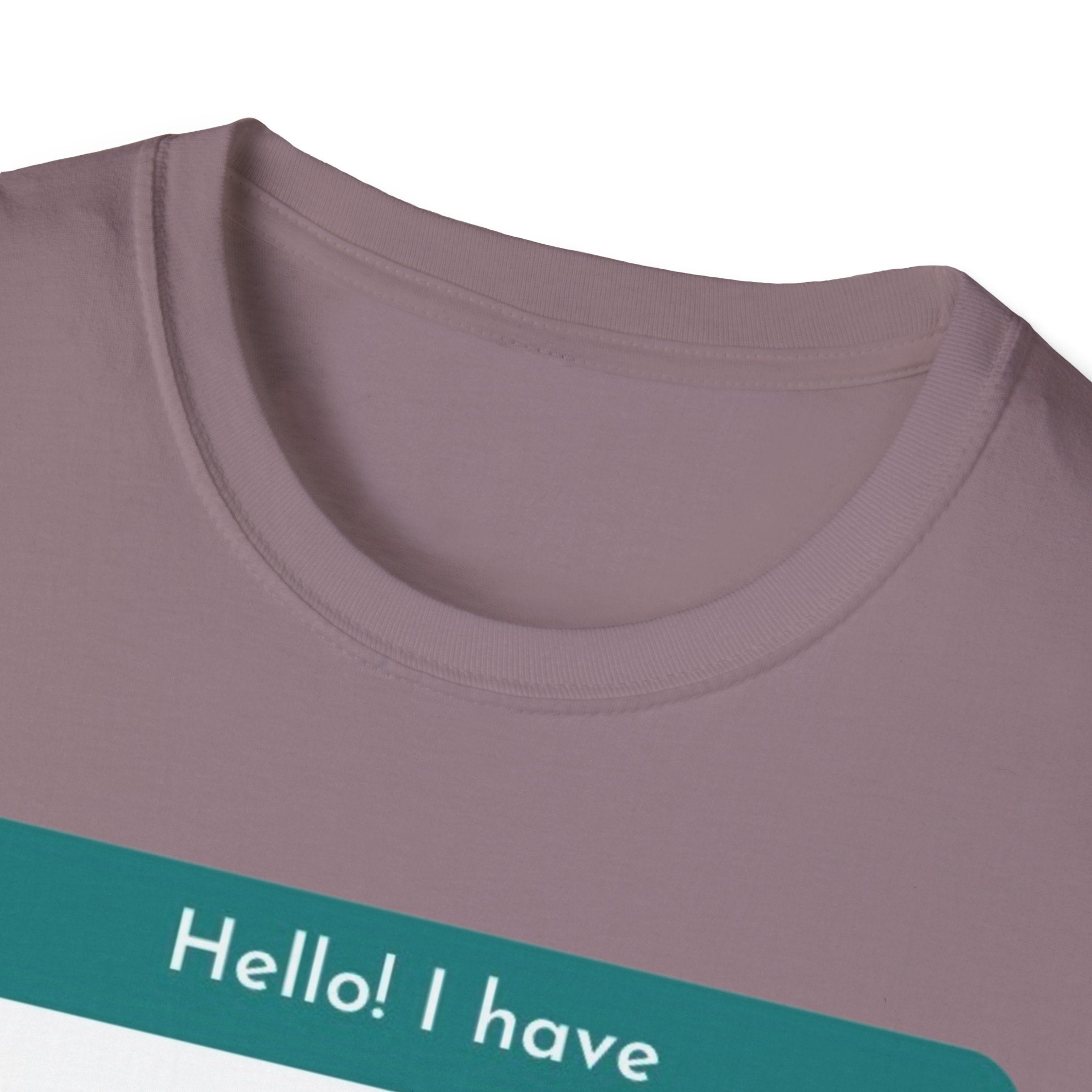 Myasthenia Gravis Awareness T-Shirt - "Hello! I have Myasthenia Gravis" Name Tag