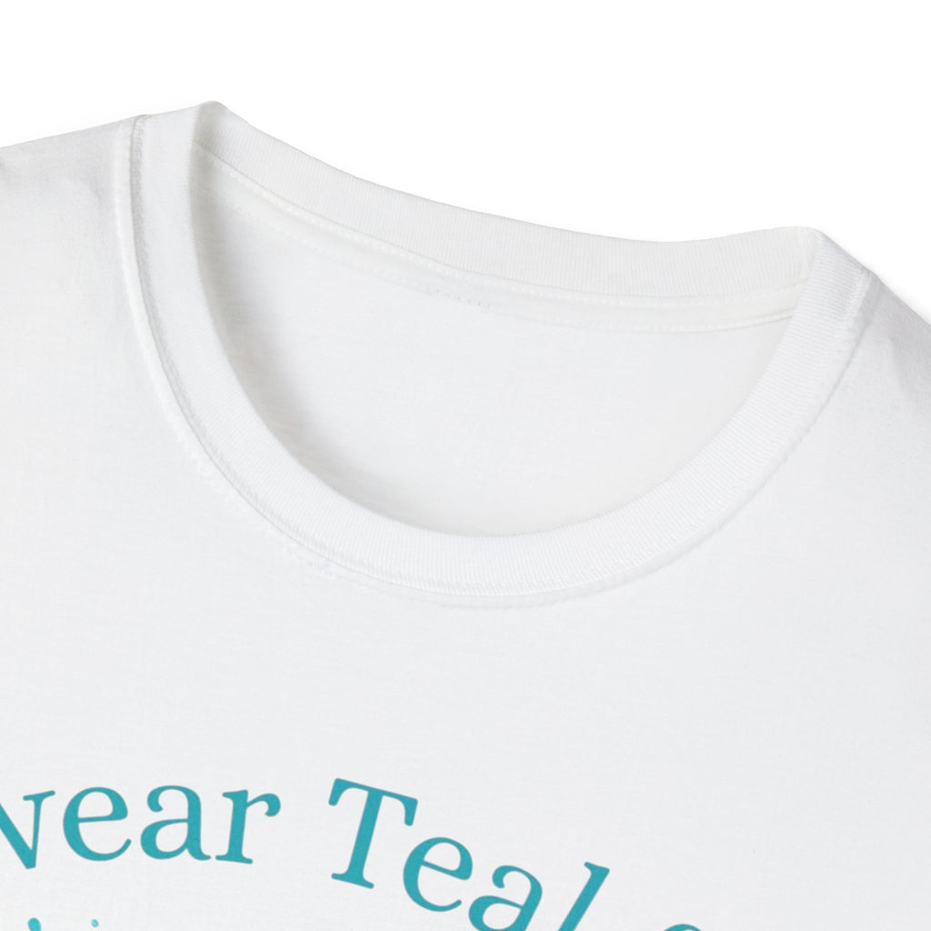Myasthenia Gravis Awareness Ribbon T-Shirt — "I Wear Teal for My Daughter" Support Tee
