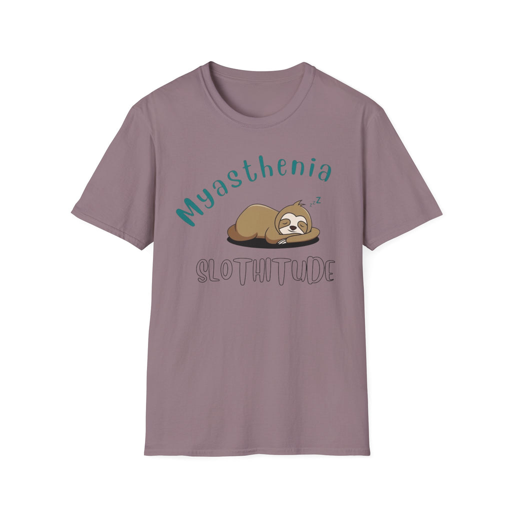 Myasthenia Slothitude T-Shirt — Cute Sleeping Sloth Medical Awareness Tee