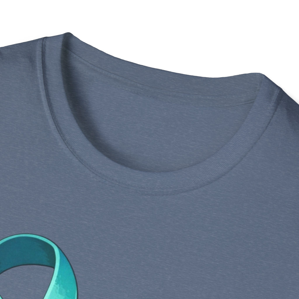 Rare Disease Awareness Zebra T-Shirt — "I Am Rare" Teal Ribbon Shirt