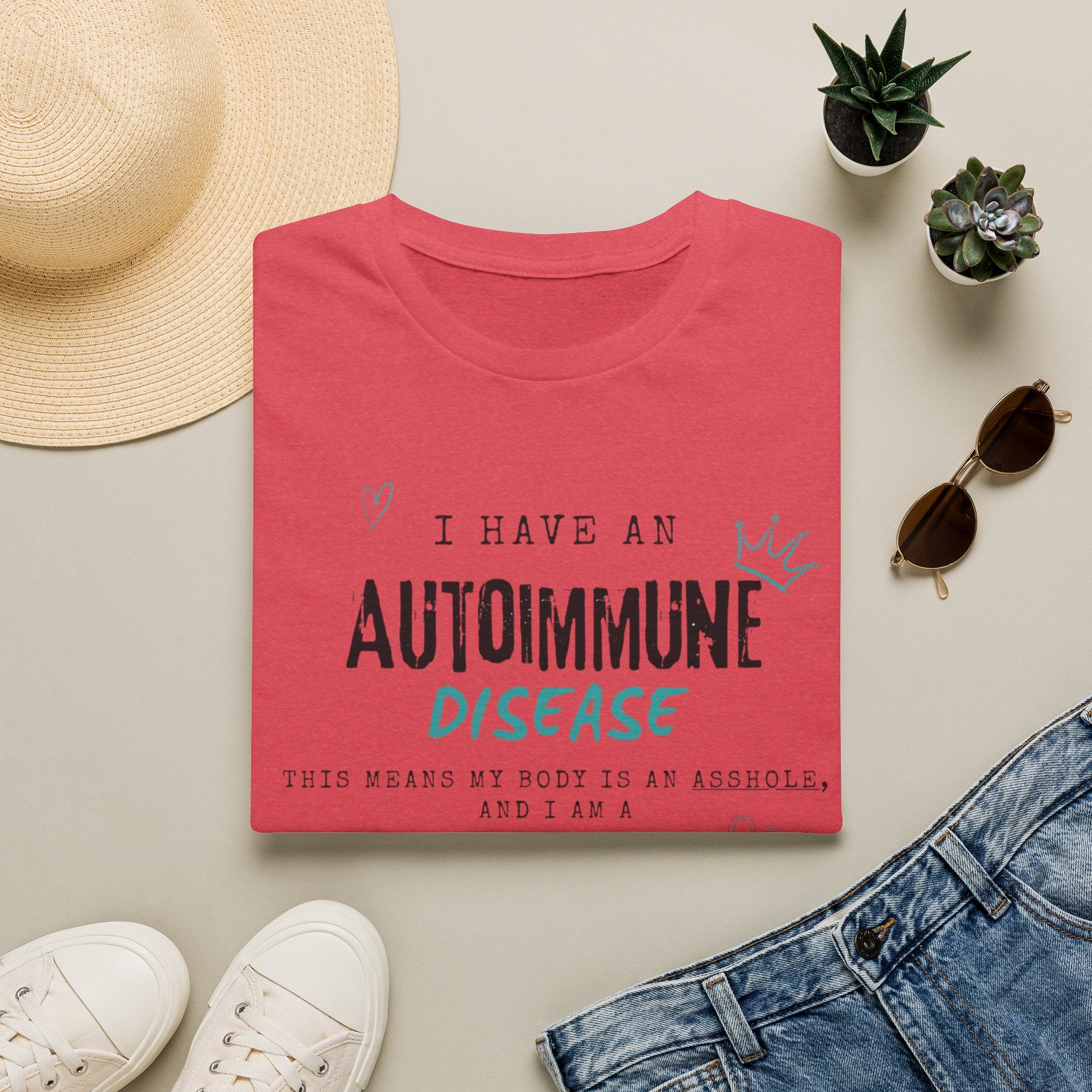 Autoimmune Disease Awareness T‑Shirt — "I Have an Autoimmune Disease" Ribbon Tee