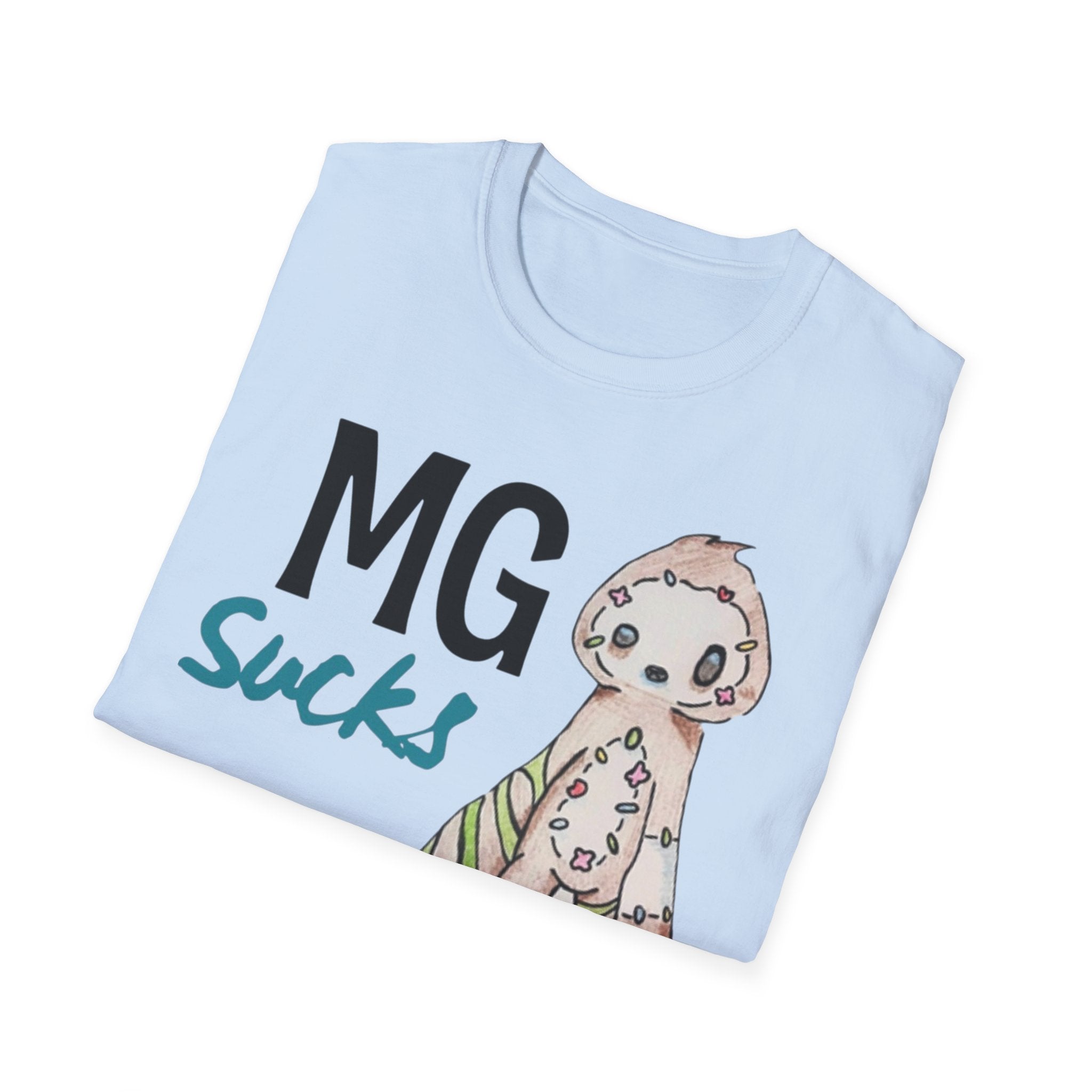 MG Sucks Sloth T-Shirt — Chronic Illness Awareness Tee