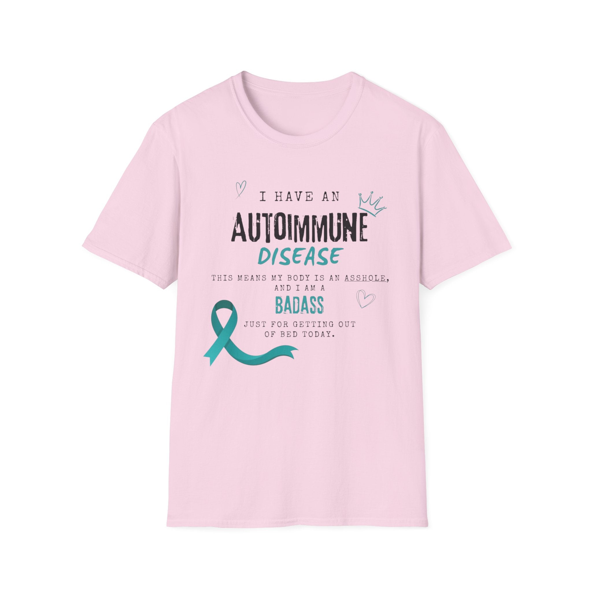 Autoimmune Disease Awareness T‑Shirt — "I Have an Autoimmune Disease" Ribbon Tee