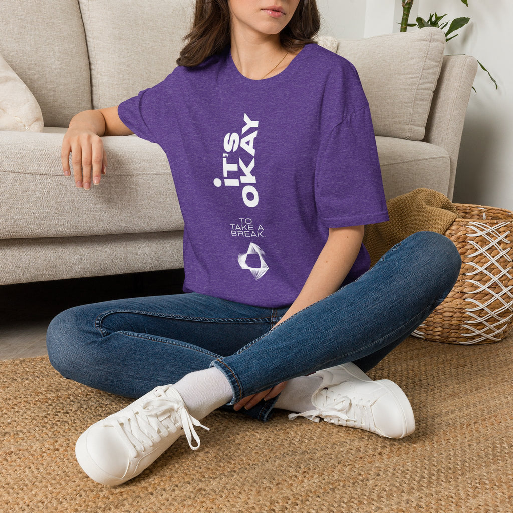 It's Okay Vertical Graphic Tee — Mental Health Awareness T-Shirt