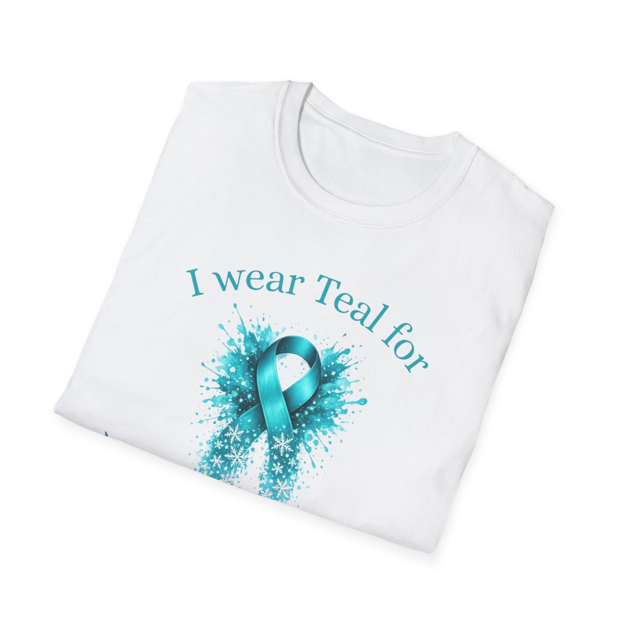 Myasthenia Gravis Awareness T-Shirt — "I Wear Teal for Myasthenia Gravis"