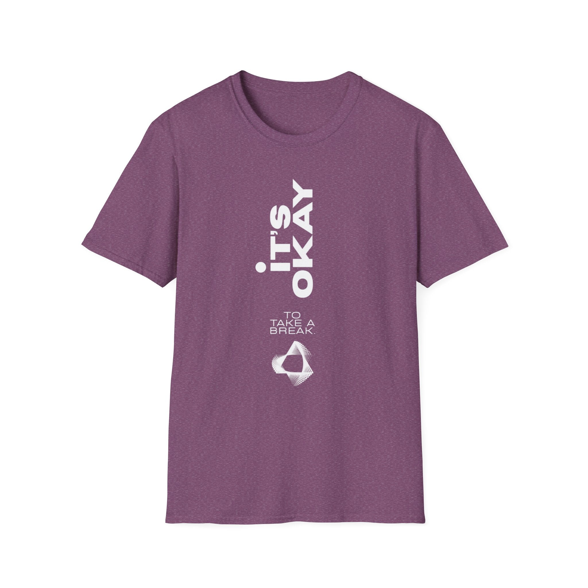 It's Okay Vertical Graphic Tee — Mental Health Awareness T-Shirt