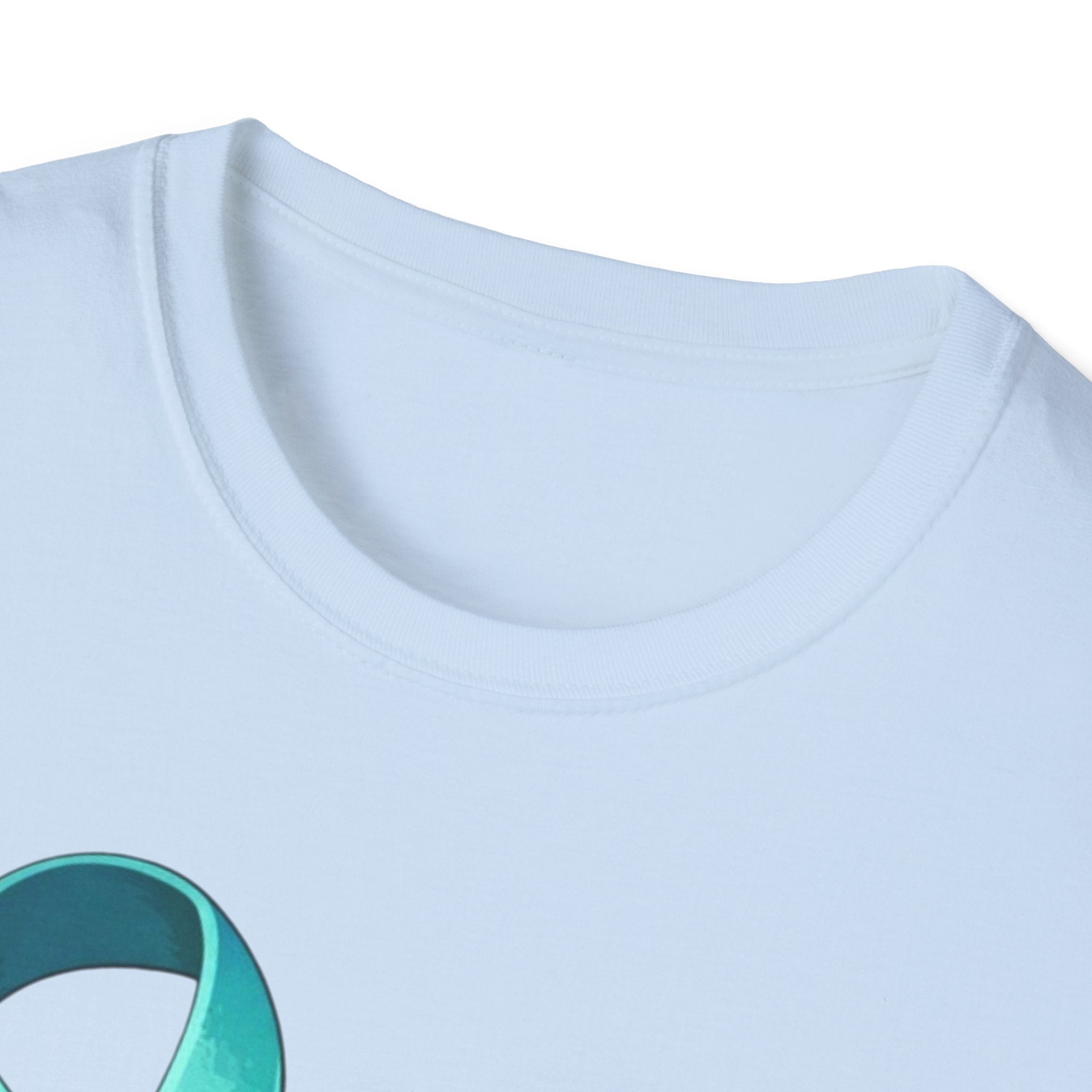 Rare Disease Awareness Zebra T-Shirt — "I Am Rare" Teal Ribbon Shirt