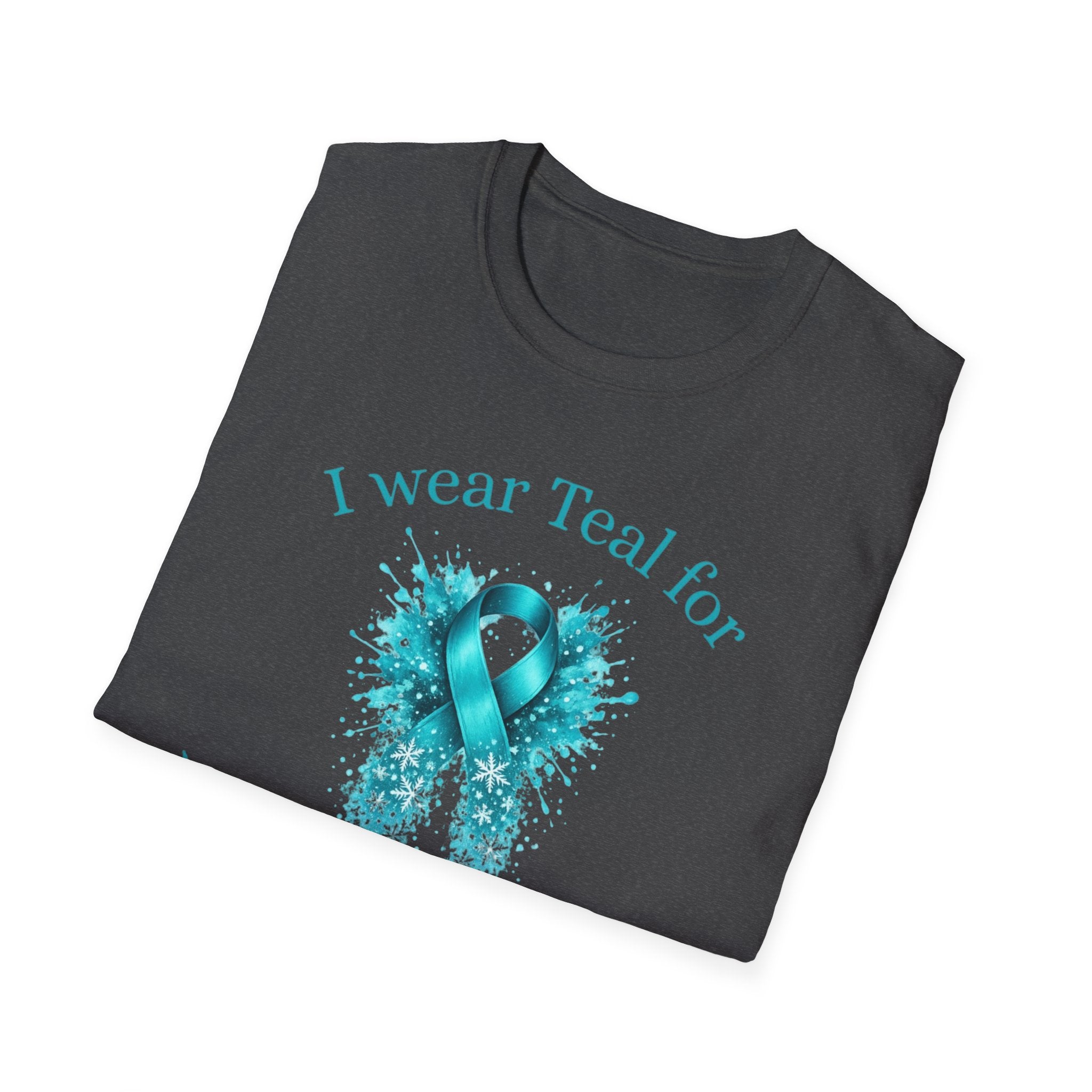 Myasthenia Gravis Awareness T-Shirt — "I Wear Teal for Myasthenia Gravis"