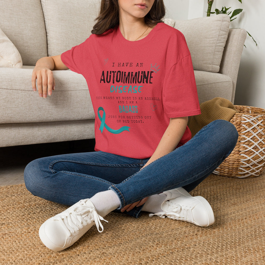 Autoimmune Disease Awareness T‑Shirt — "I Have an Autoimmune Disease" Ribbon Tee