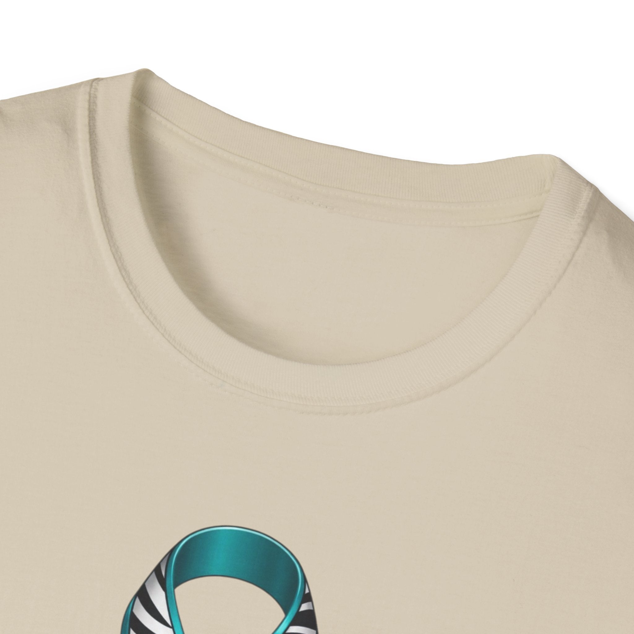 Rare Disease Awareness T-Shirt — Teal Zebra Ribbon "Together We Fight!"