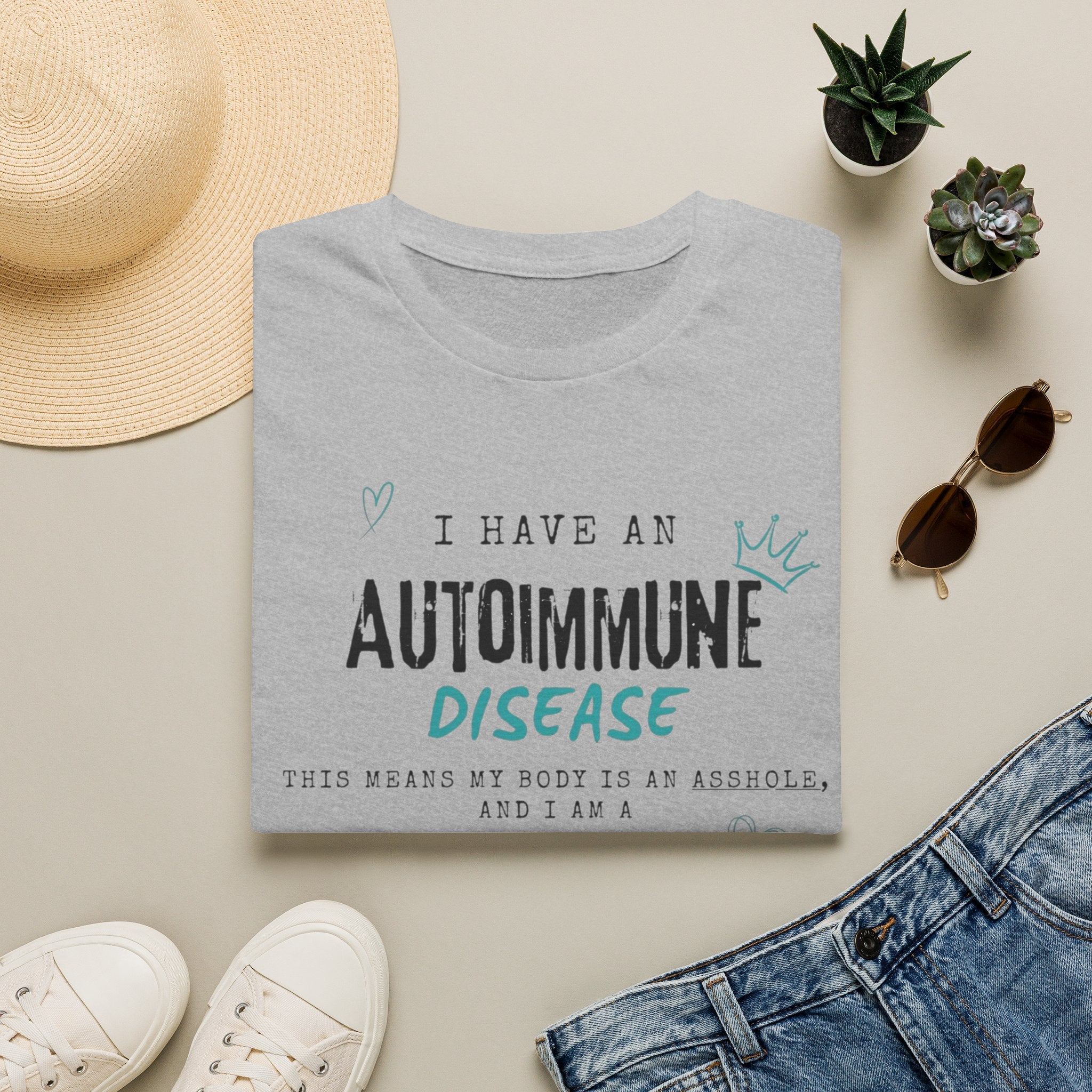 Autoimmune Disease Awareness T‑Shirt — "I Have an Autoimmune Disease" Ribbon Tee
