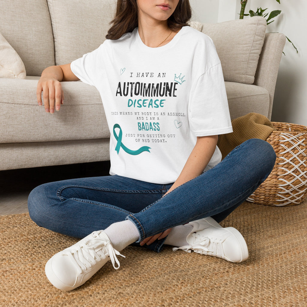 Autoimmune Disease Awareness T‑Shirt — "I Have an Autoimmune Disease" Ribbon Tee