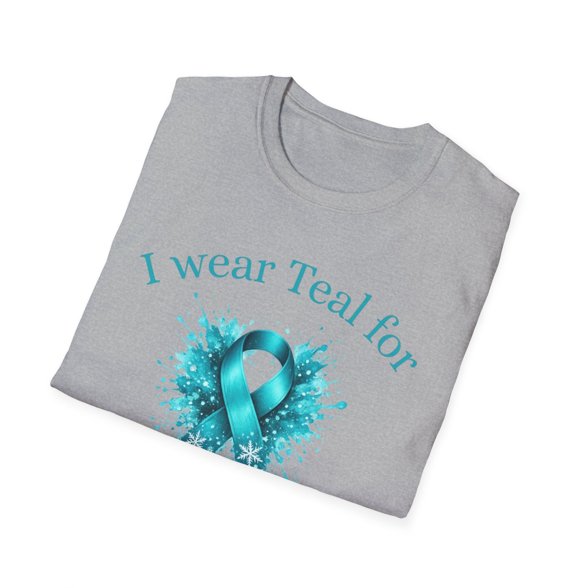 Myasthenia Gravis Awareness T-Shirt — "I Wear Teal For My Friend"