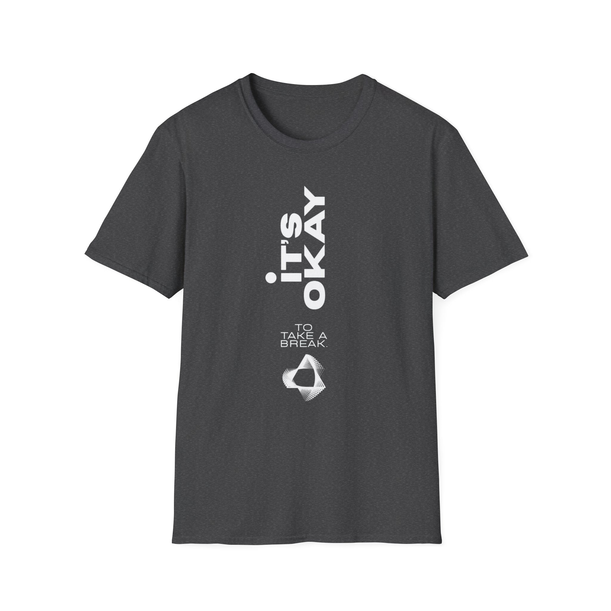 It's Okay Vertical Graphic Tee — Mental Health Awareness T-Shirt