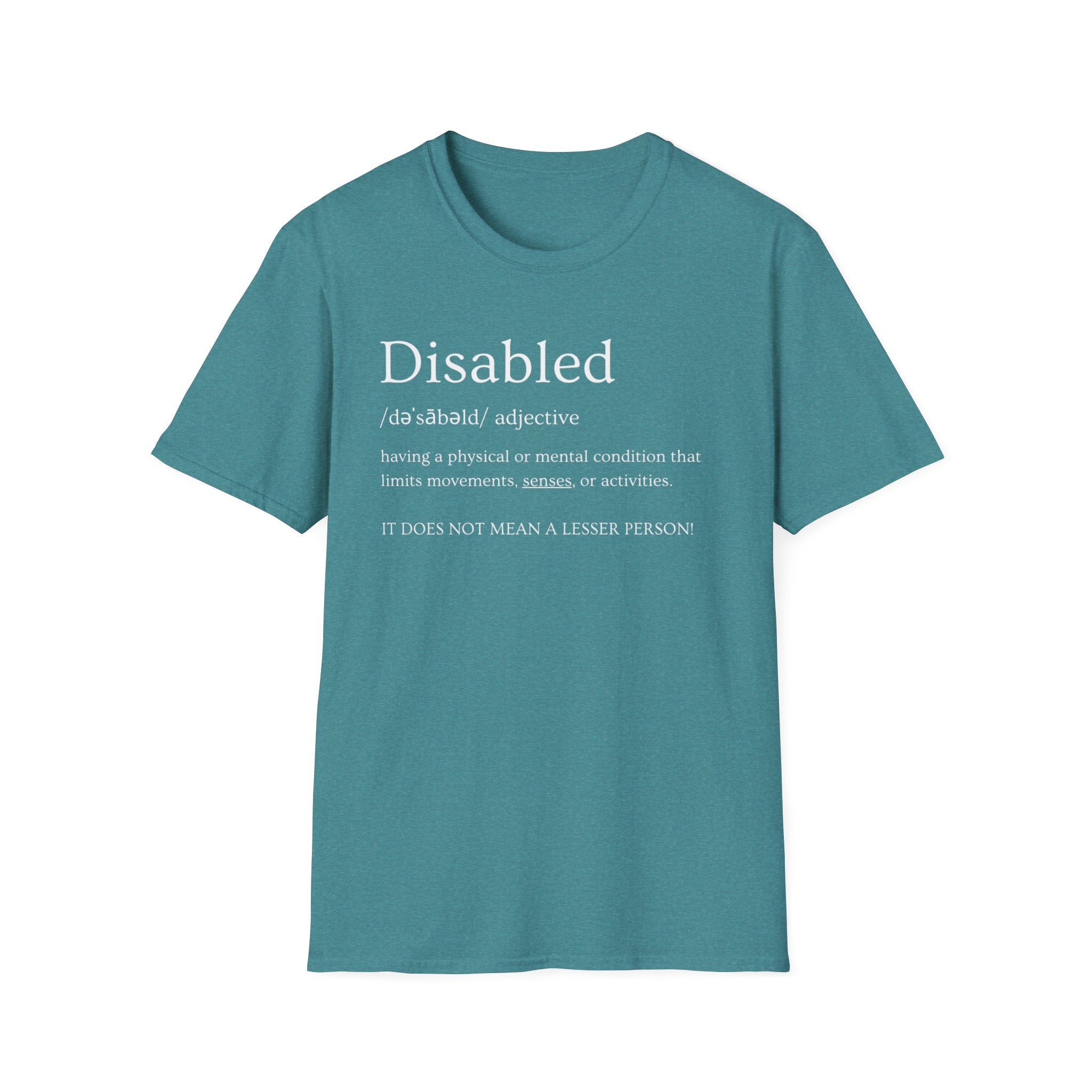 Disabled Definition T-Shirt — Disability Pride Awareness Tee