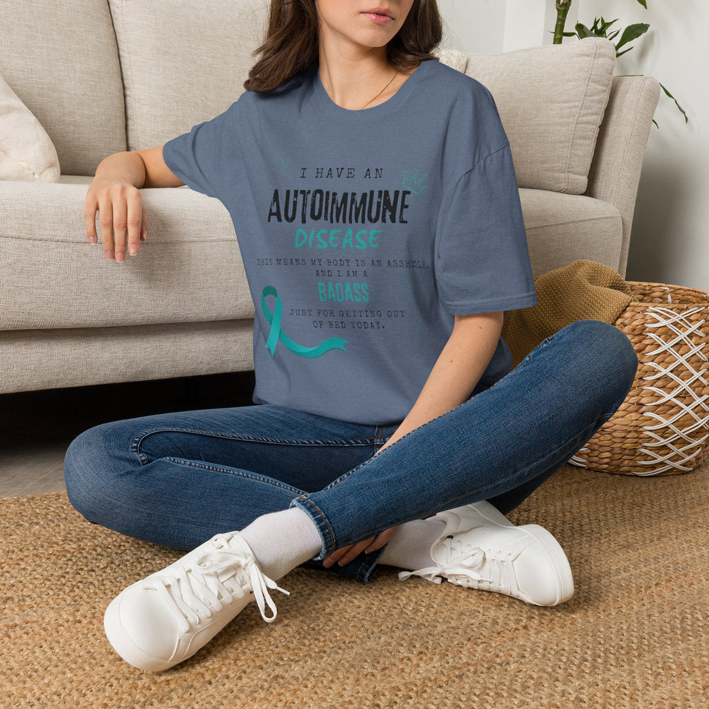 Autoimmune Disease Awareness T‑Shirt — "I Have an Autoimmune Disease" Ribbon Tee