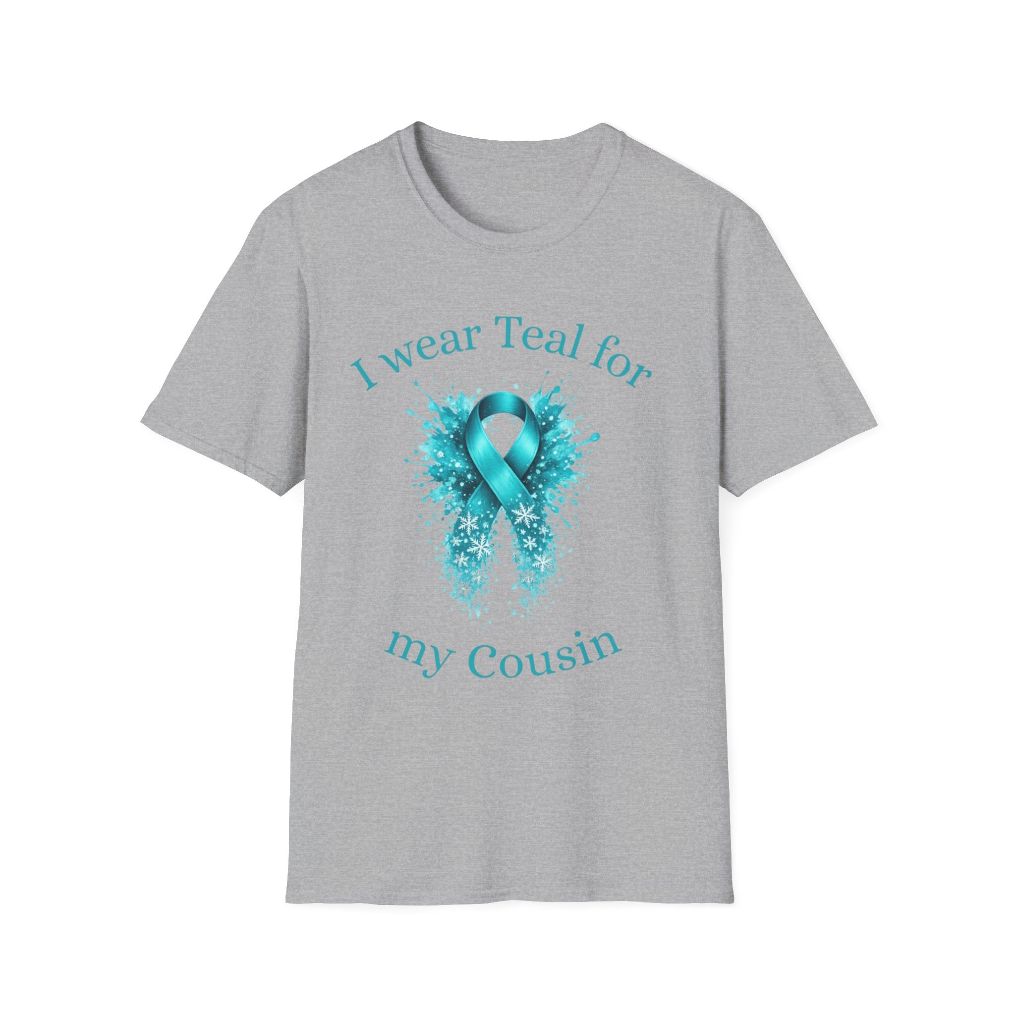 Myasthenia Gravis Awareness T-Shirt — "I Wear Teal for My Cousin" Support Tee