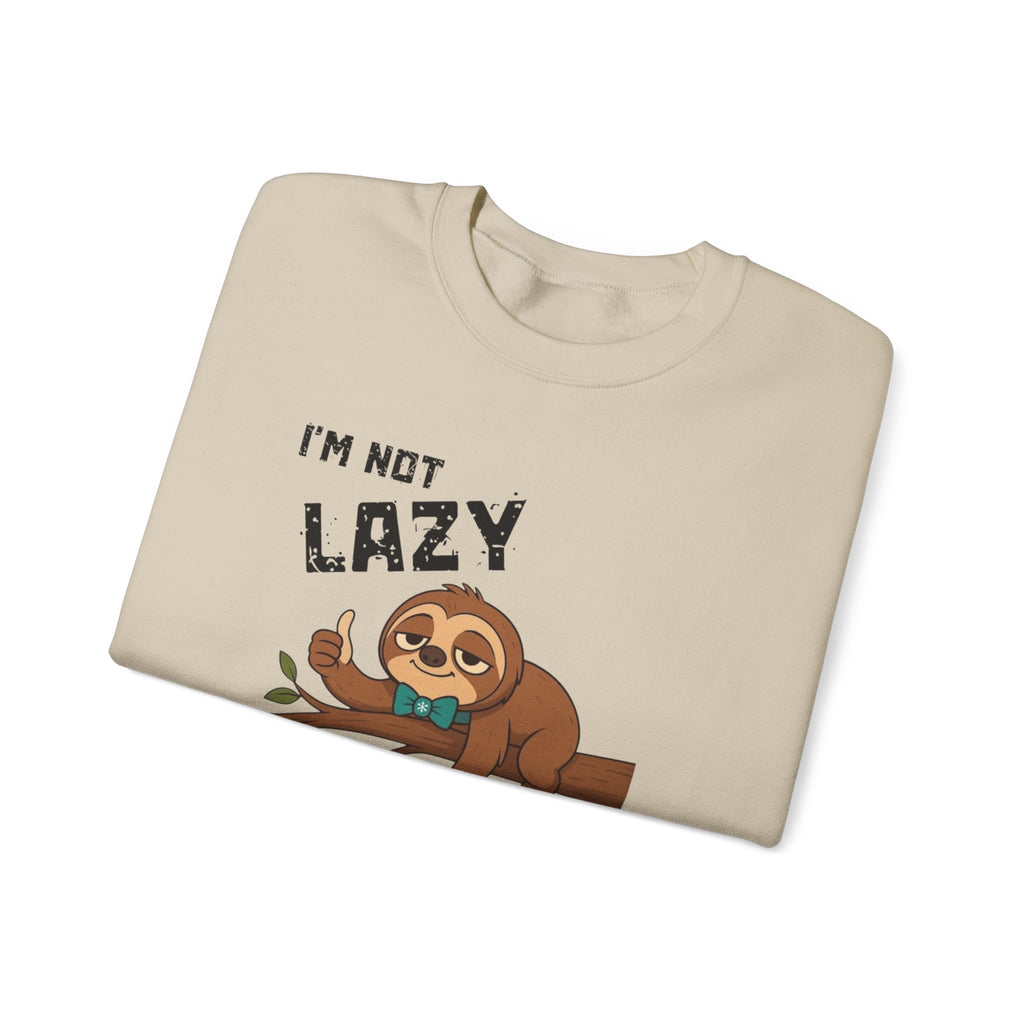 Myasthenia Gravis Awareness Sweatshirt - "I'm Not Lazy" Sloth Support Crewneck