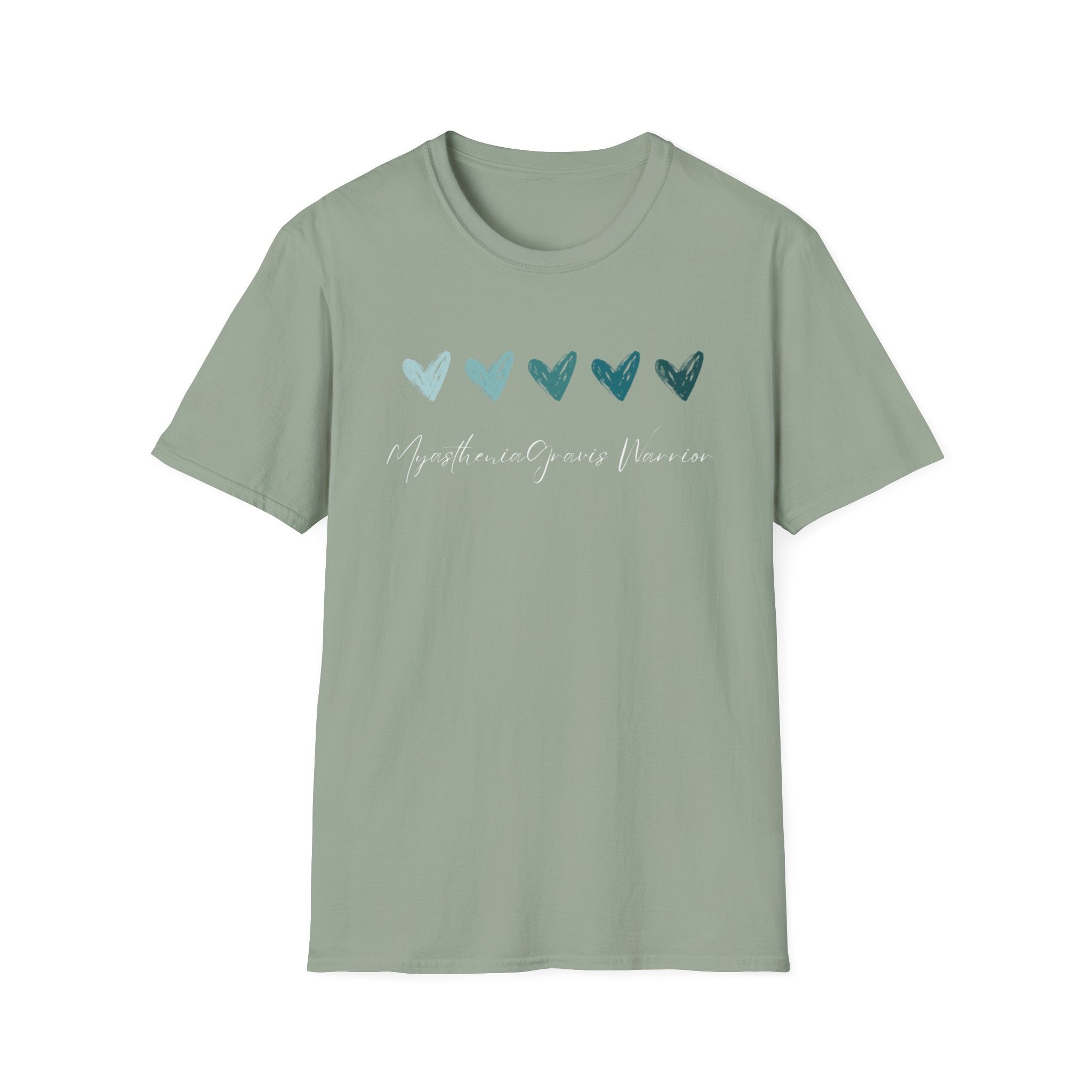 Myasthenia Gravis Warrior T‑Shirt — Teal Heart Awareness Tee