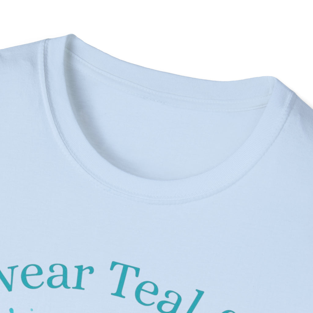 Myasthenia Gravis Awareness Ribbon T-Shirt — "I Wear Teal for My Son" Support Tee