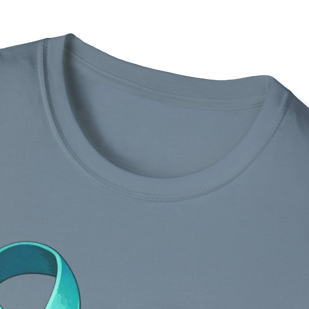 Rare Disease Awareness Zebra T-Shirt — "I Am Rare" Teal Ribbon Shirt