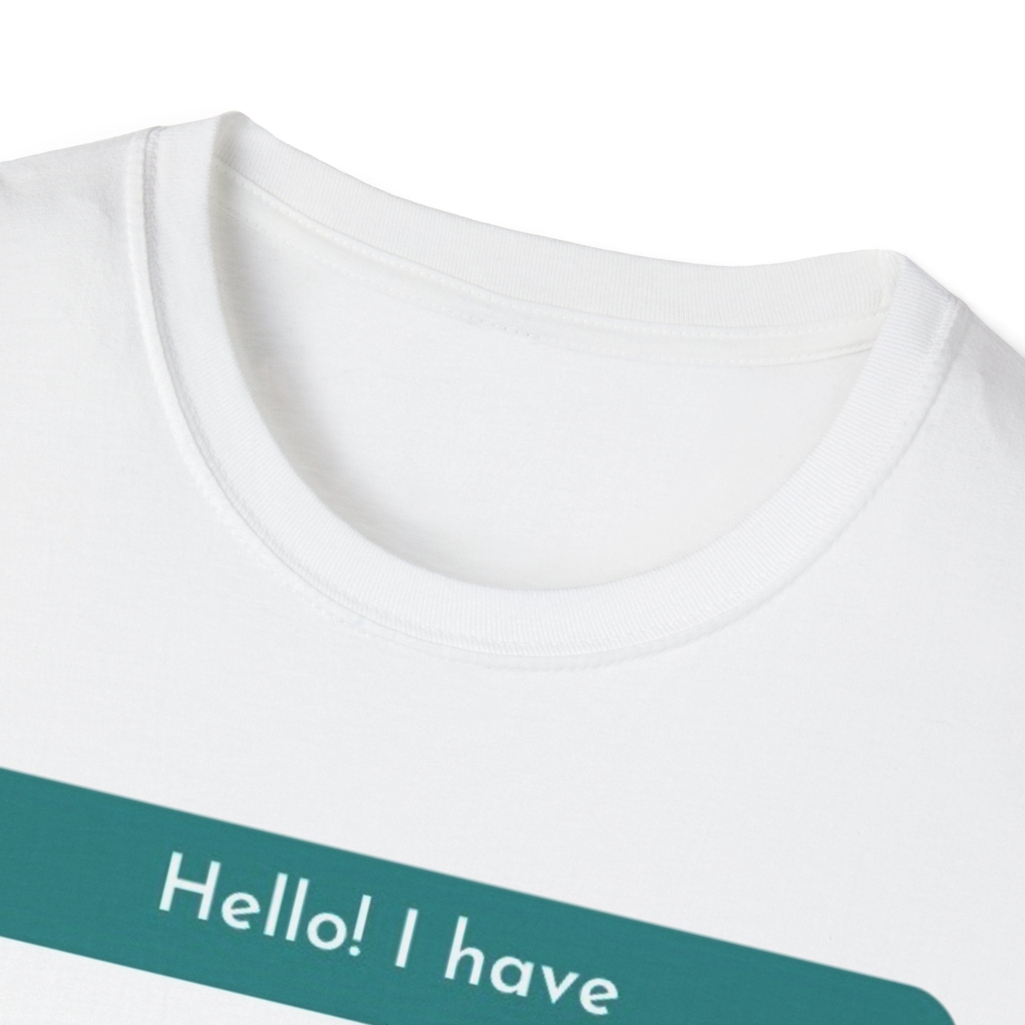 Myasthenia Gravis Awareness T-Shirt - "Hello! I have Myasthenia Gravis" Name Tag