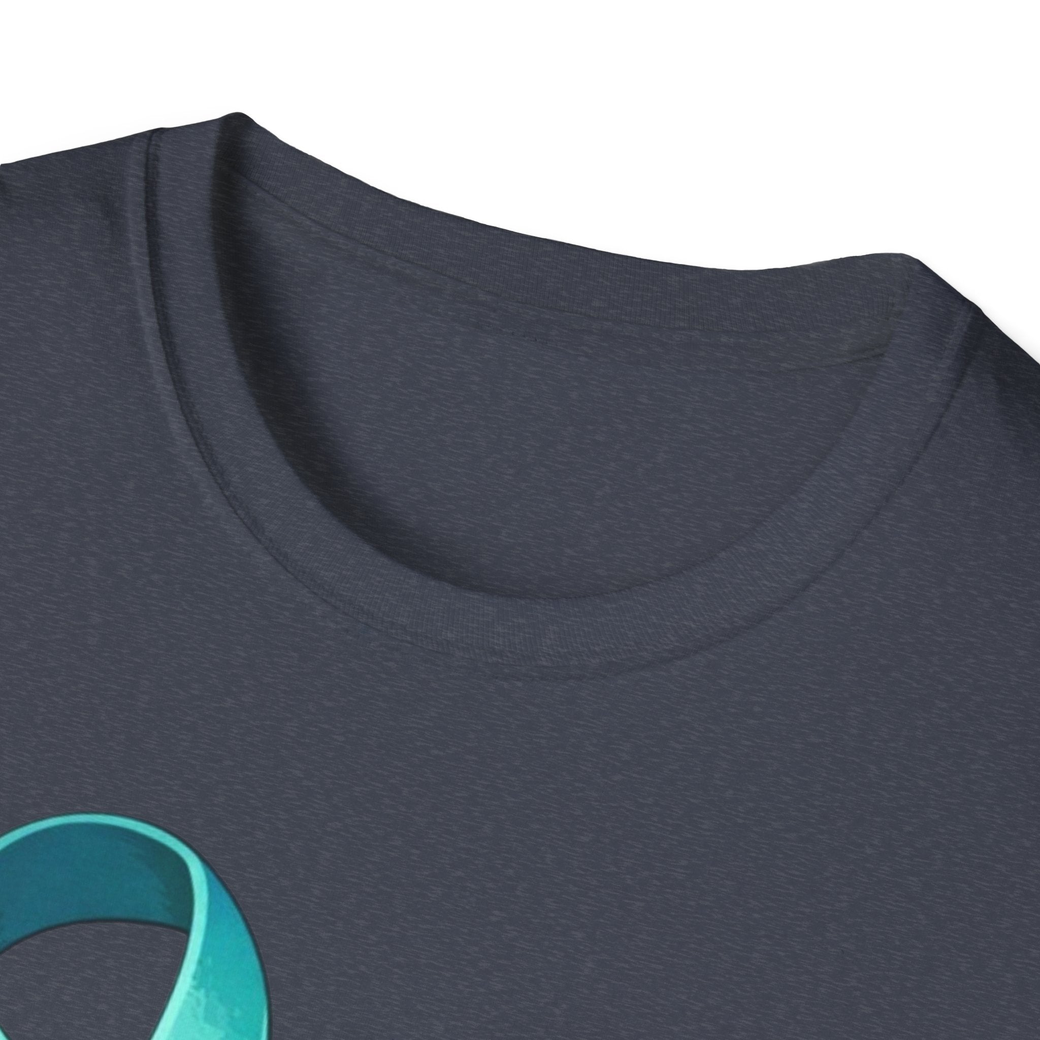 Rare Disease Awareness Zebra T-Shirt — "I Am Rare" Teal Ribbon Shirt