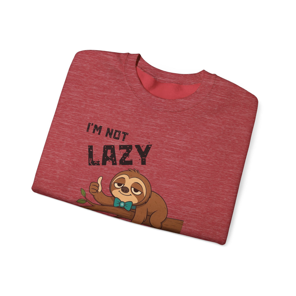 Myasthenia Gravis Awareness Sweatshirt - "I'm Not Lazy" Sloth Support Crewneck