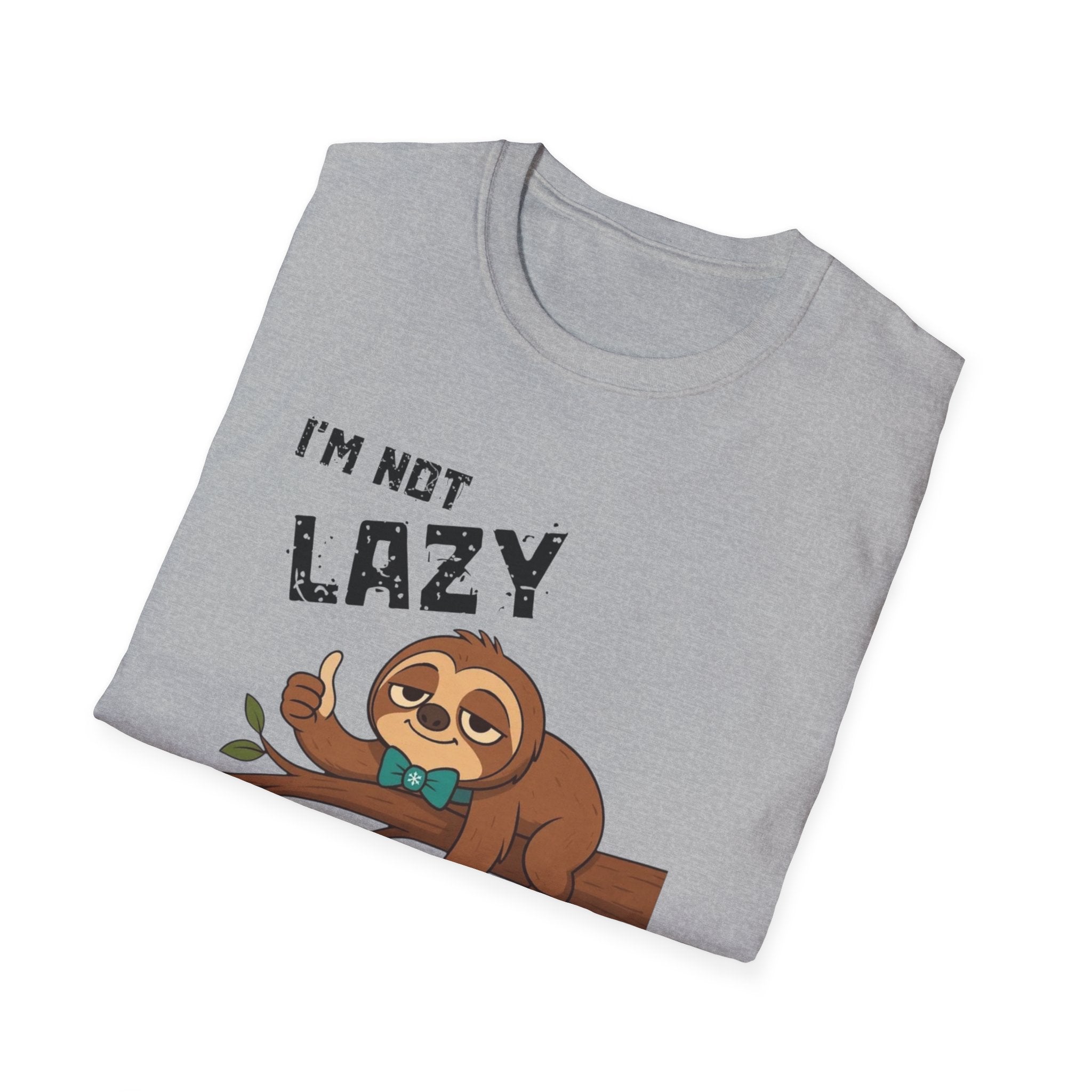 Myasthenia Gravis Awareness T-Shirt — "I'm Not Lazy, I Have Myasthenia Gravis" Sloth Design