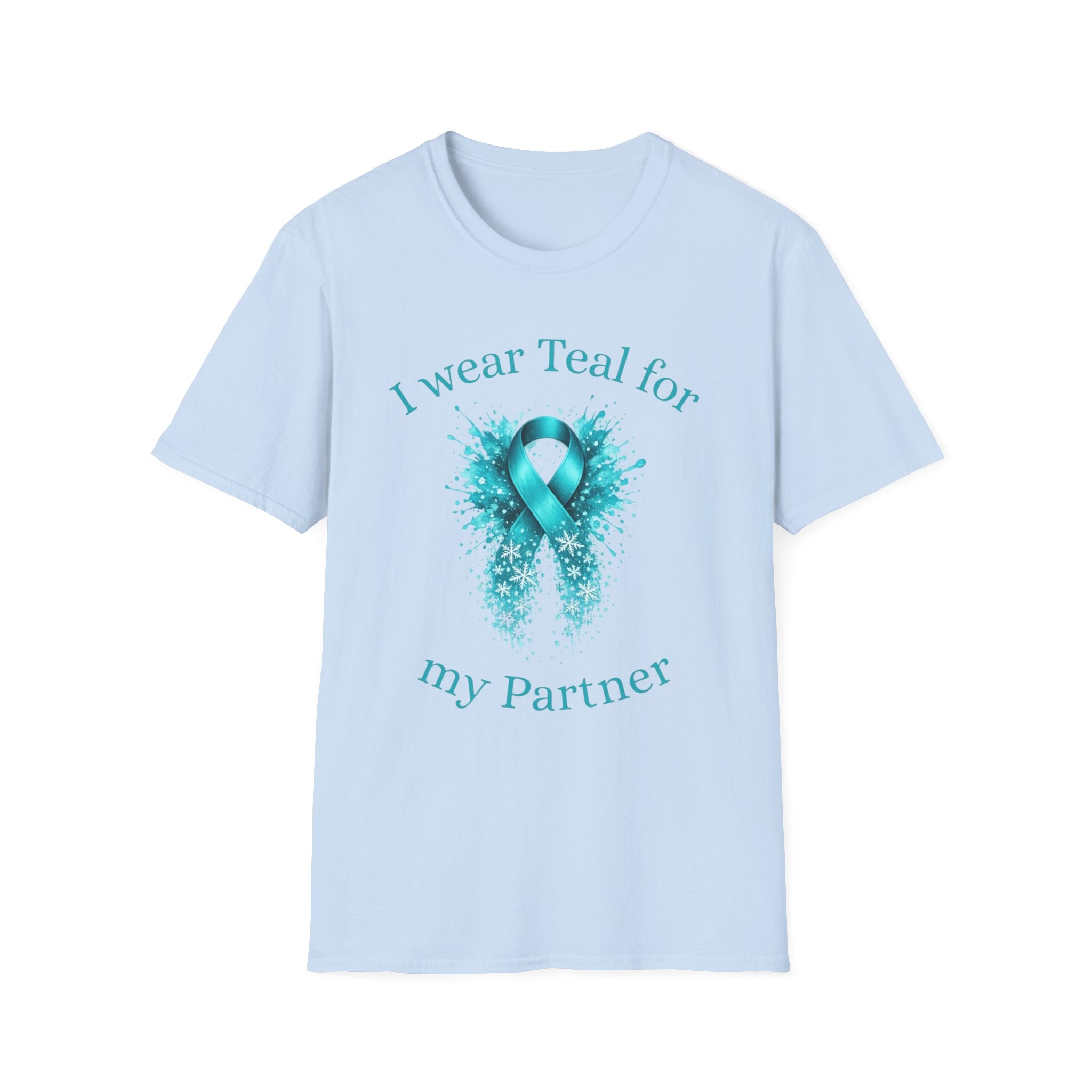Myasthenia Gravis Awareness T-Shirt — "I Wear Teal For My Partner"