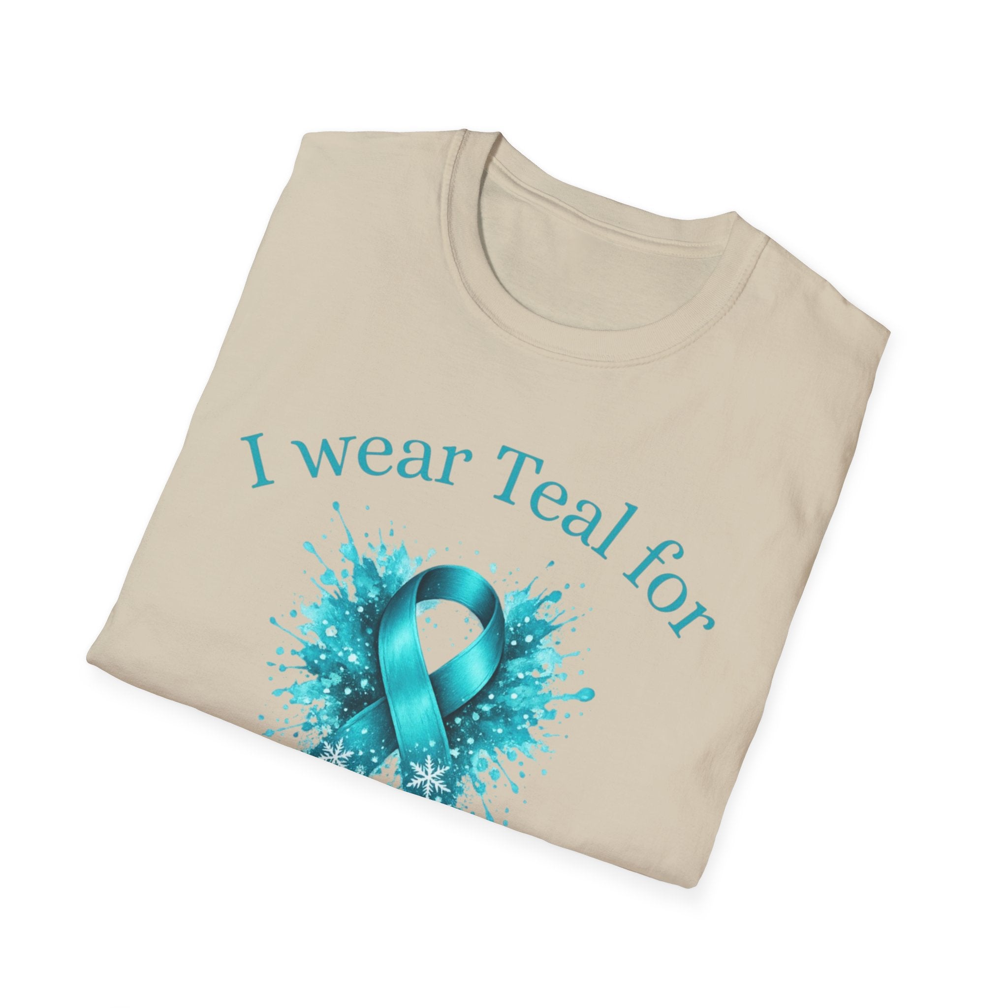 Myasthenia Gravis Awareness T-Shirt — "I Wear Teal For My Friend"