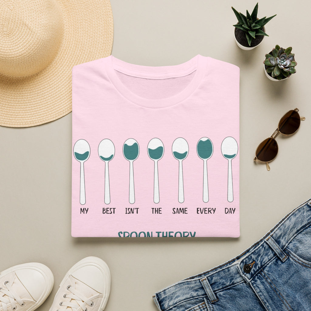 Spoon Theory T-Shirt – "My Best Isn't the Same Every Day" Chronic Illness Awareness Tee