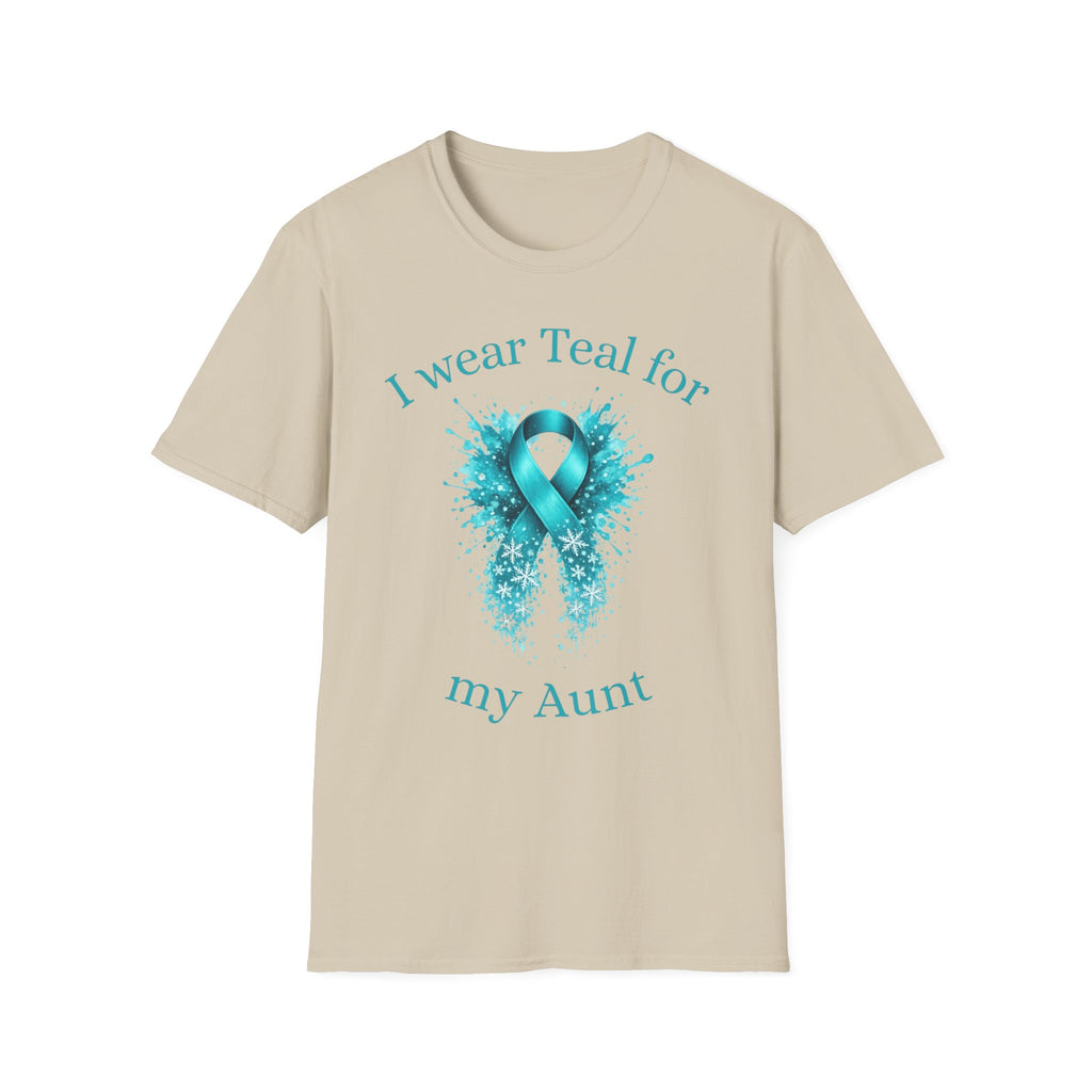 Myasthenia Gravis Awareness T-Shirt — “I Wear Teal For My Aunt”