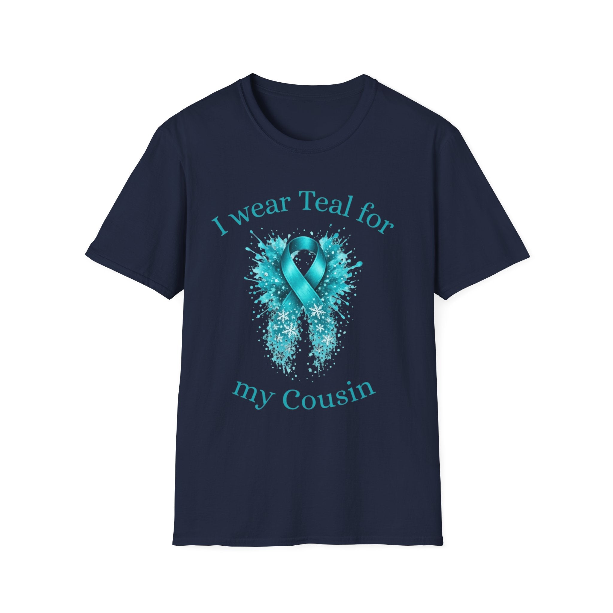 Myasthenia Gravis Awareness T-Shirt — "I Wear Teal for My Cousin" Support Tee