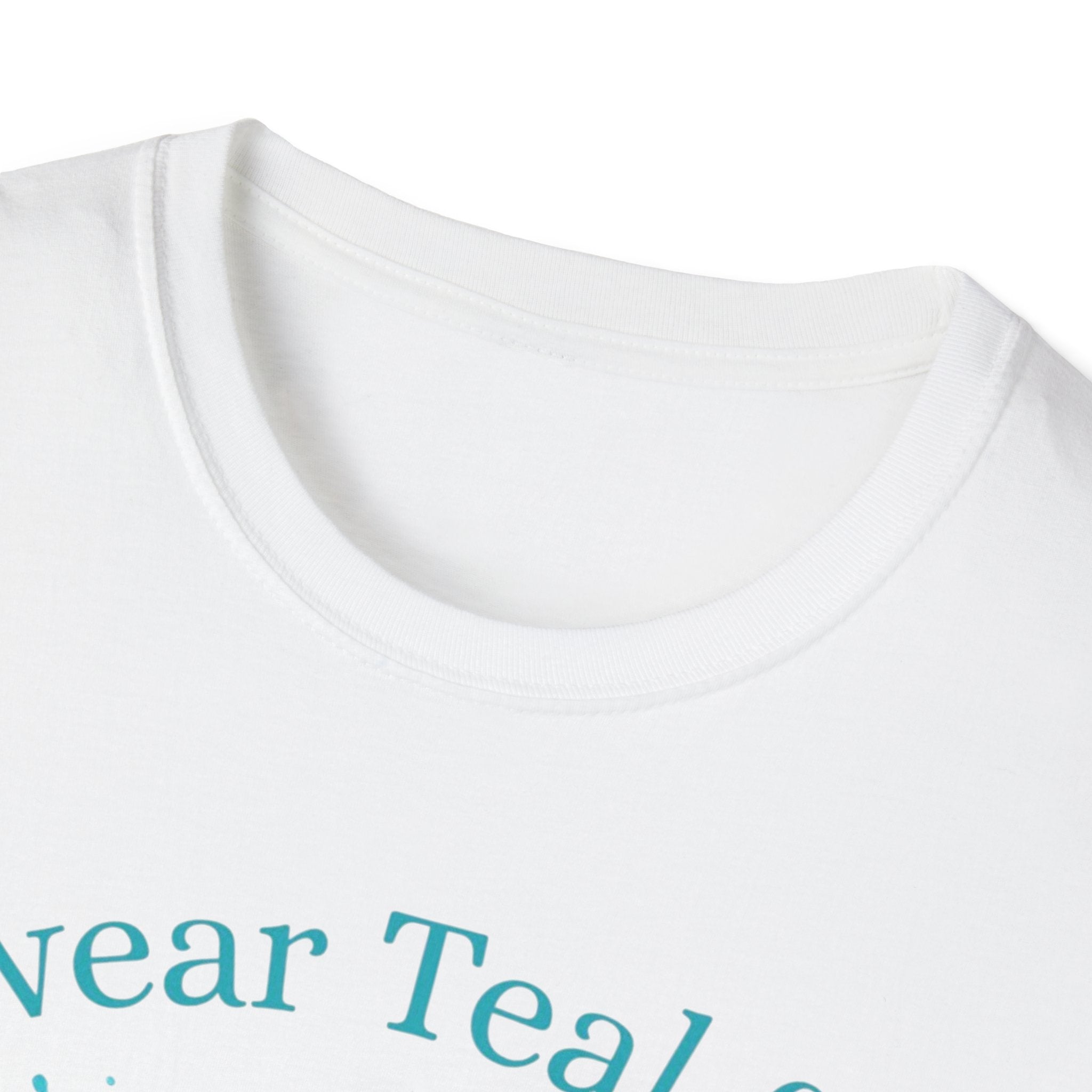 Myasthenia Gravis Awareness Ribbon T-Shirt — "I Wear Teal for My Son" Support Tee