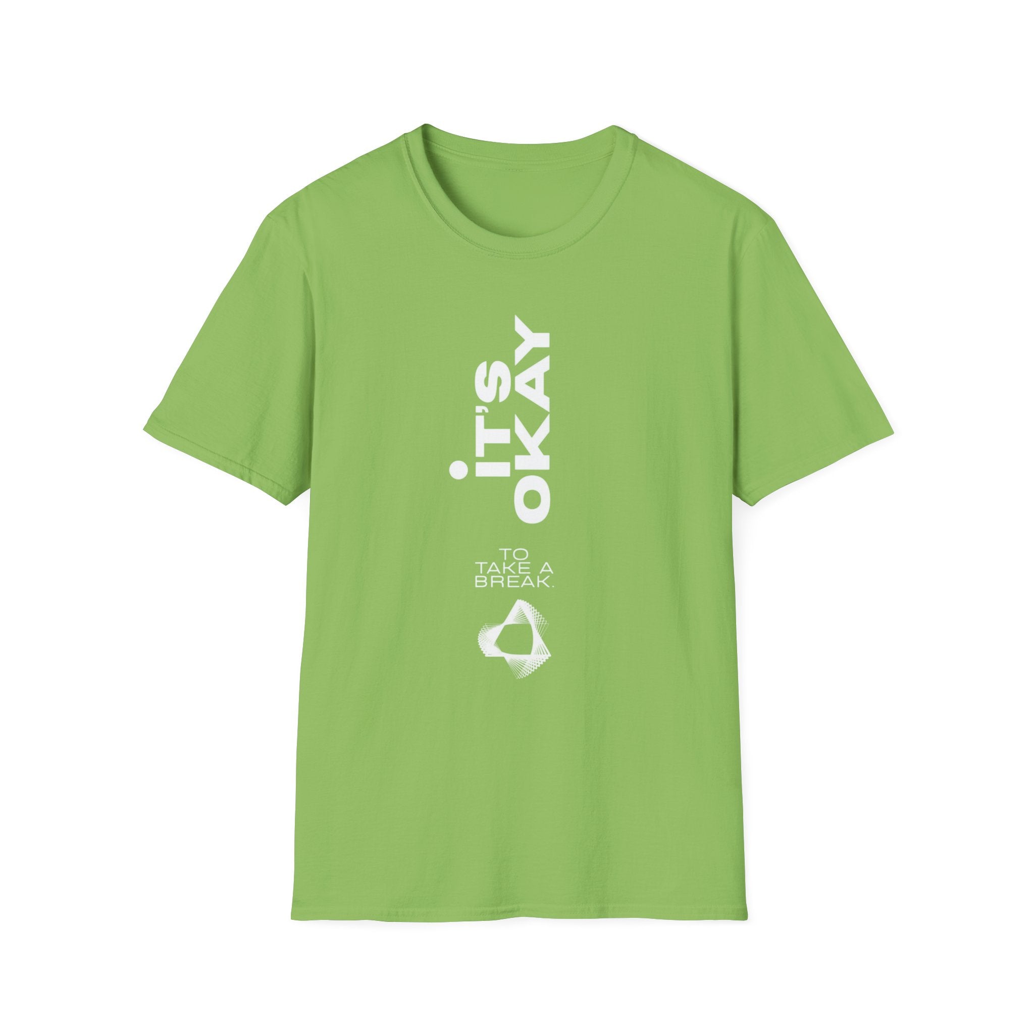 It's Okay Vertical Graphic Tee — Mental Health Awareness T-Shirt
