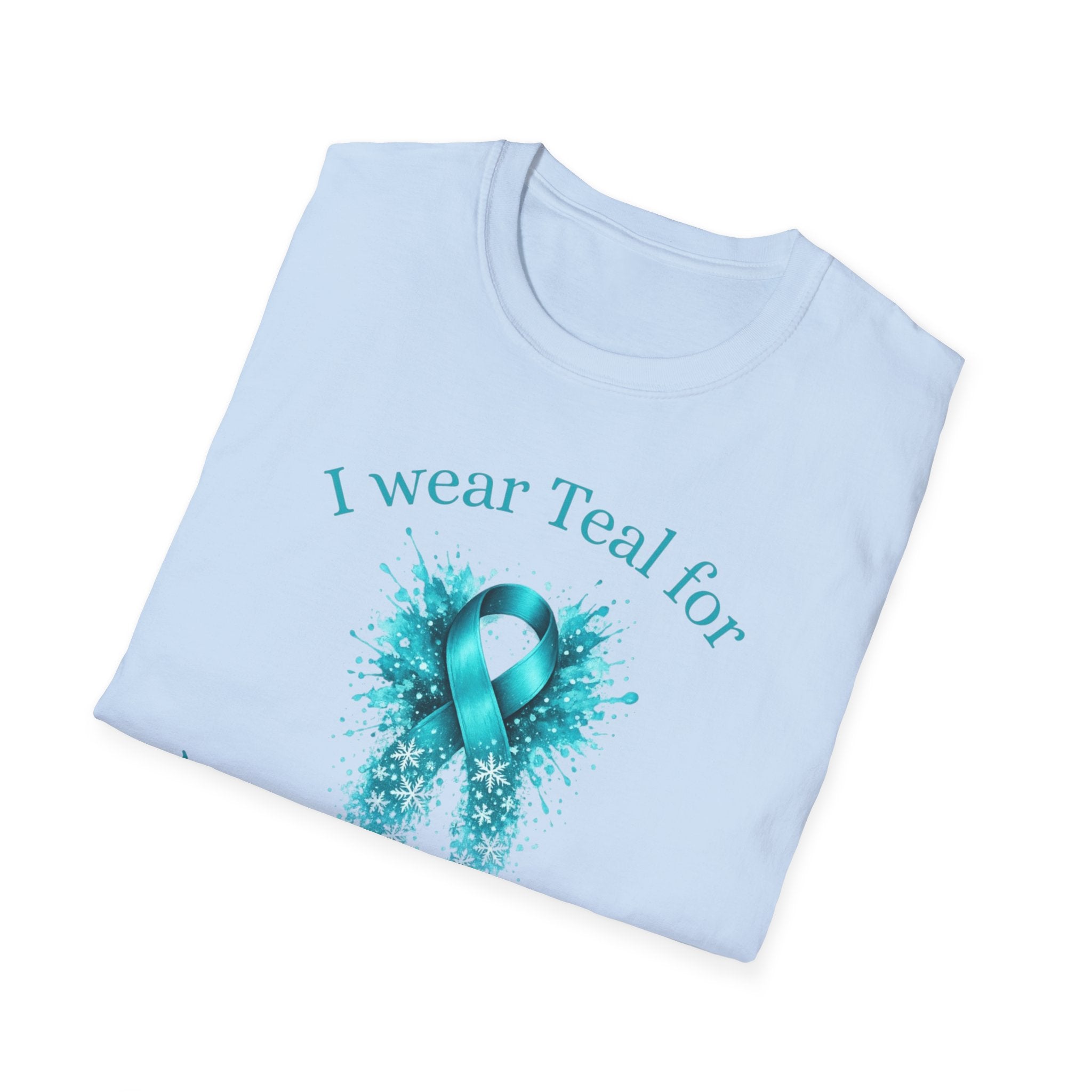 Myasthenia Gravis Awareness T-Shirt — "I Wear Teal for Myasthenia Gravis"