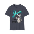 Rare Disease Awareness Zebra T-Shirt — "I Am Rare" Teal Ribbon Shirt