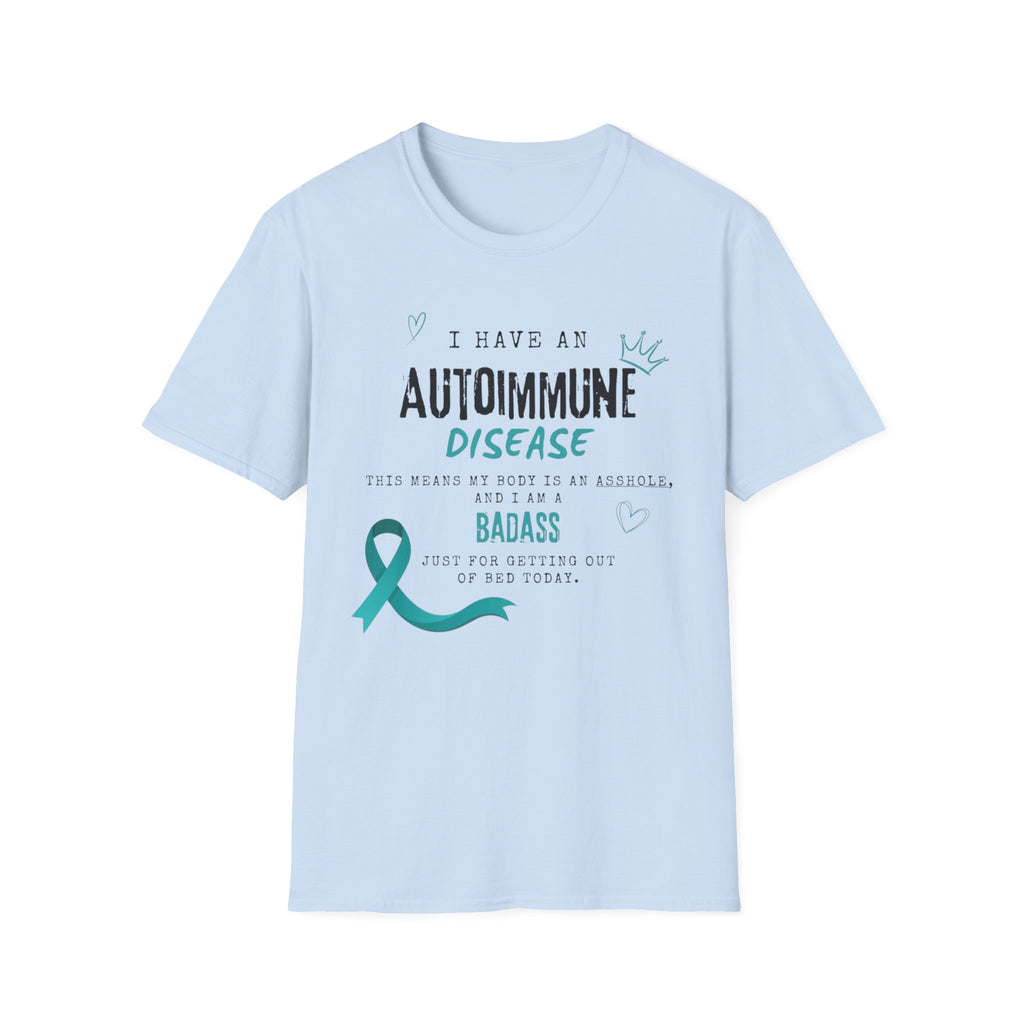 Autoimmune Disease Awareness T‑Shirt — "I Have an Autoimmune Disease" Ribbon Tee
