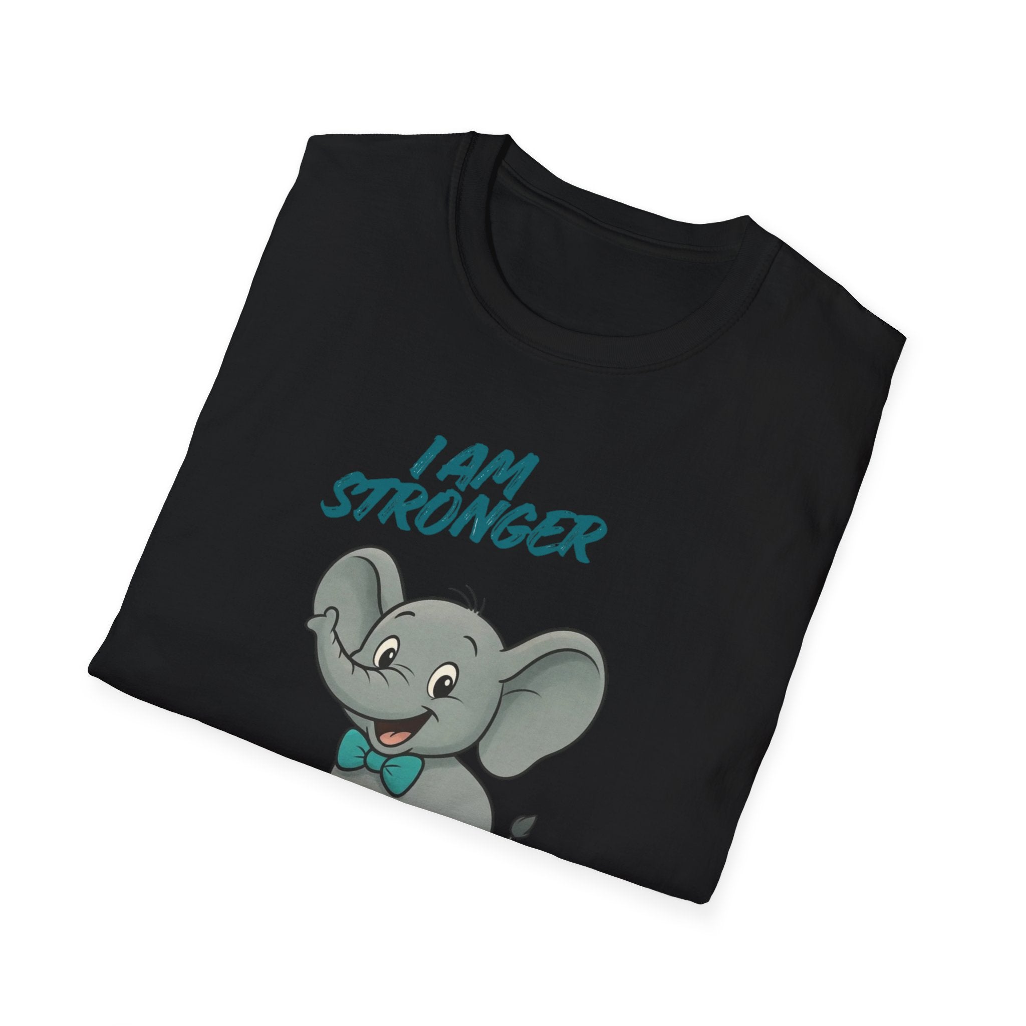 Elephant Strength T-Shirt — "I Am Stronger Than Myasthenia Gravis" Awareness Tee