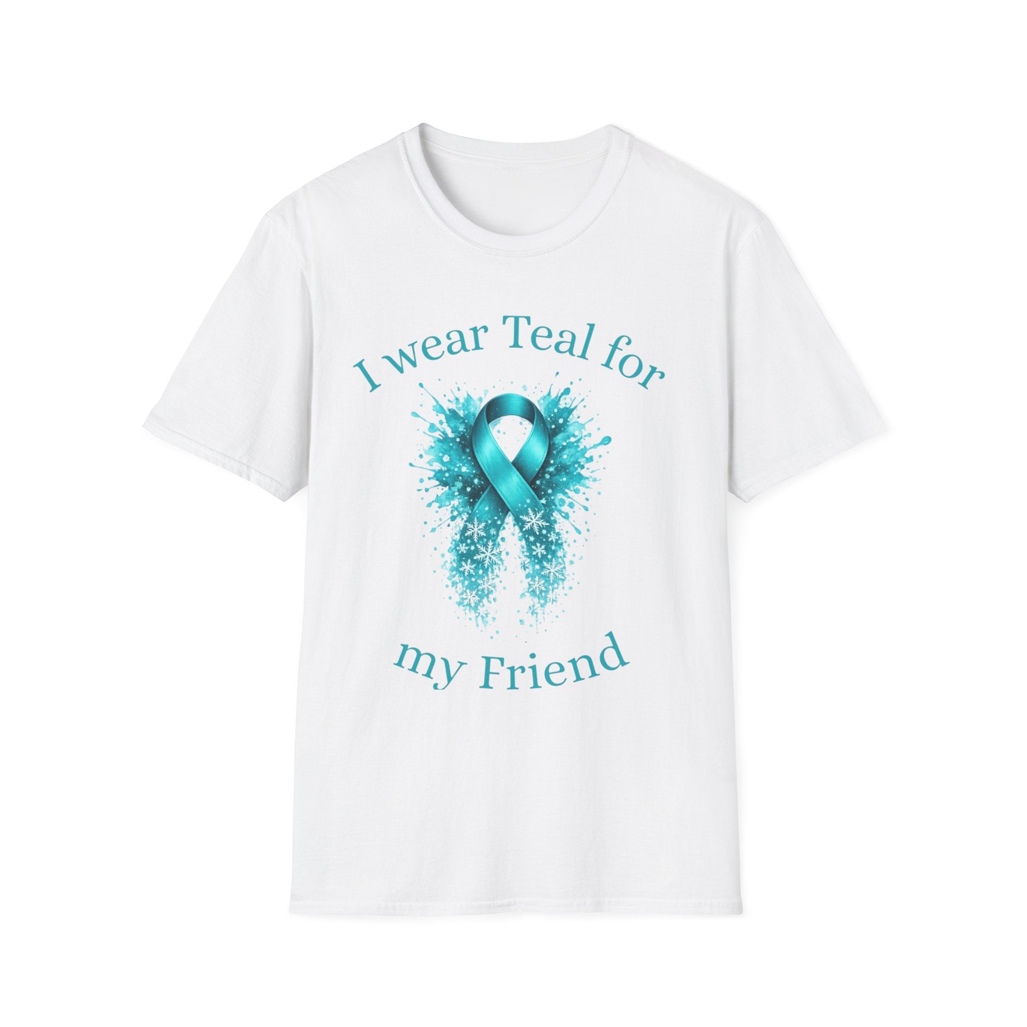 Myasthenia Gravis Awareness T-Shirt — "I Wear Teal For My Friend"