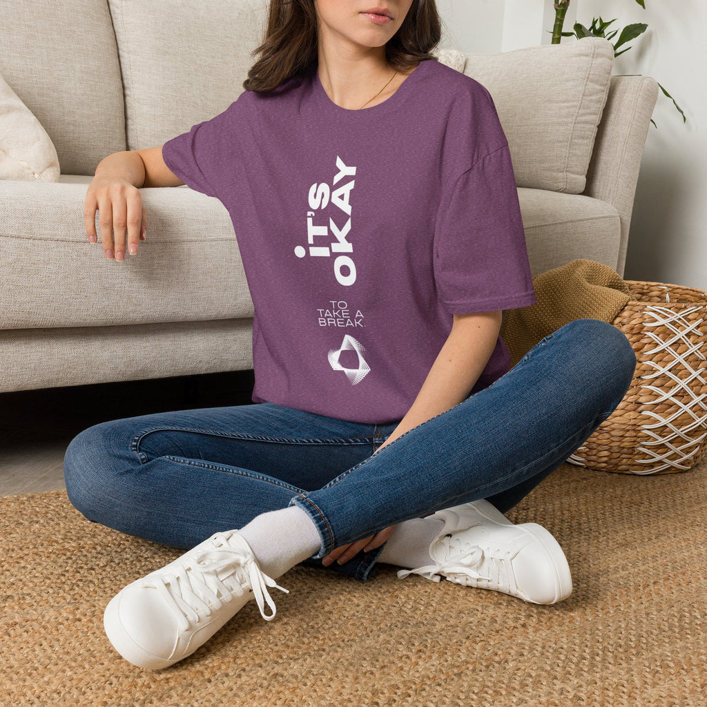 It's Okay Vertical Graphic Tee — Mental Health Awareness T-Shirt