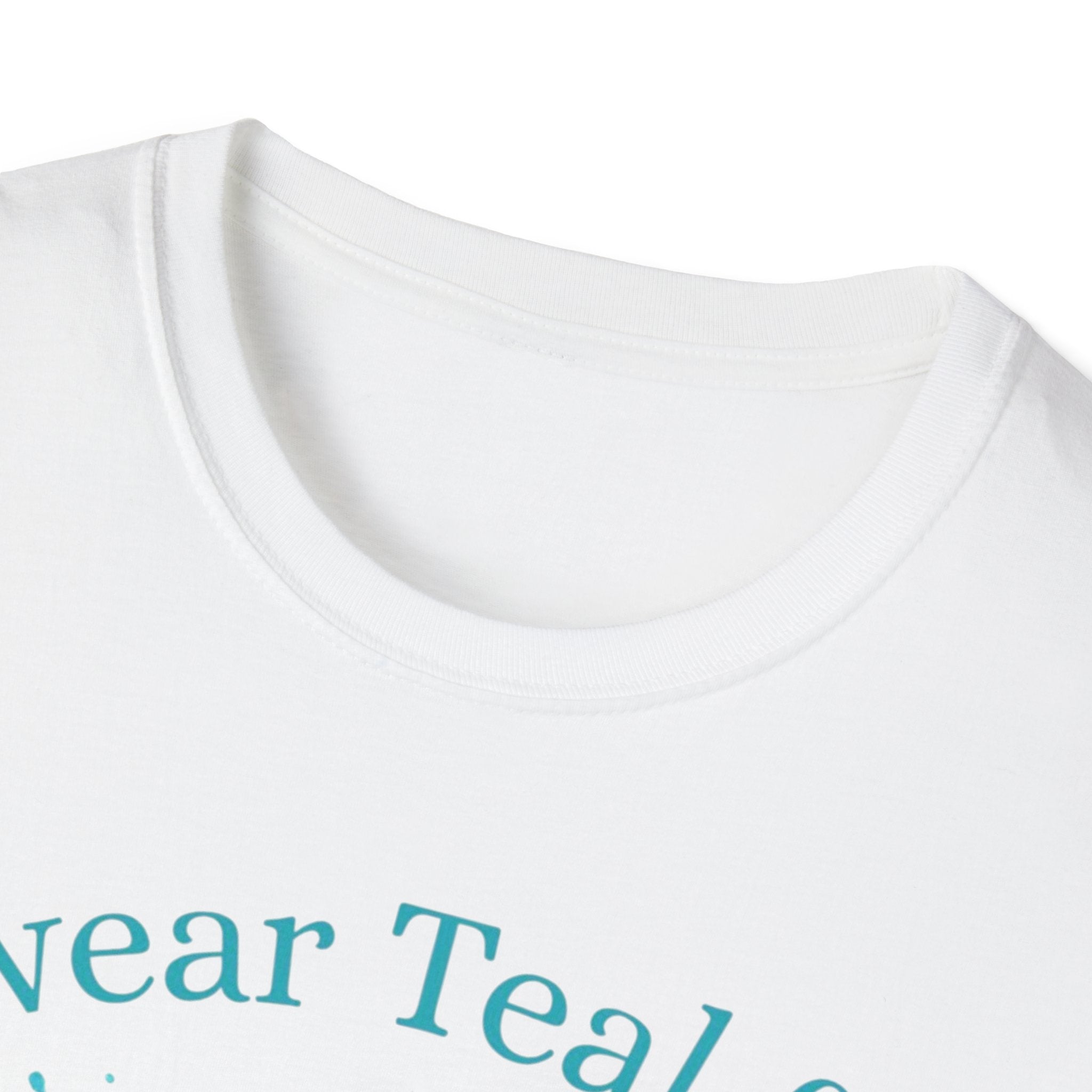 Myasthenia Gravis Awareness Ribbon T-Shirt — "I Wear Teal for My Boyfriend" Support Tee