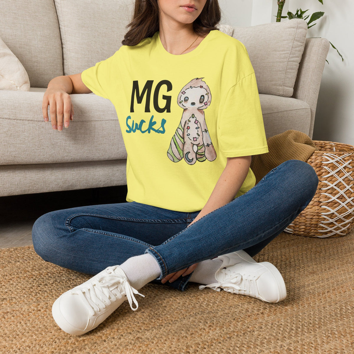 MG Sucks Sloth T-Shirt — Chronic Illness Awareness Tee
