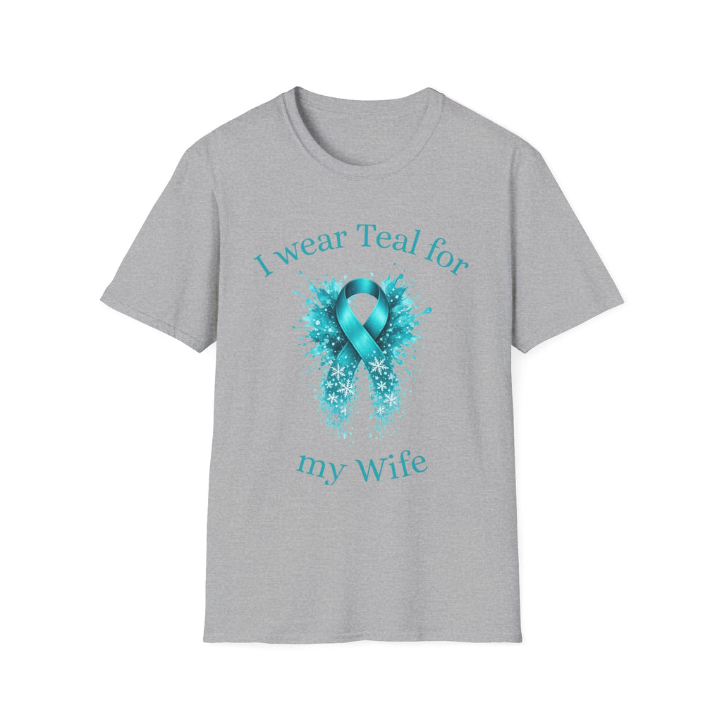 Myasthenia Gravis Awareness Tee — “I Wear Teal For My Wife”