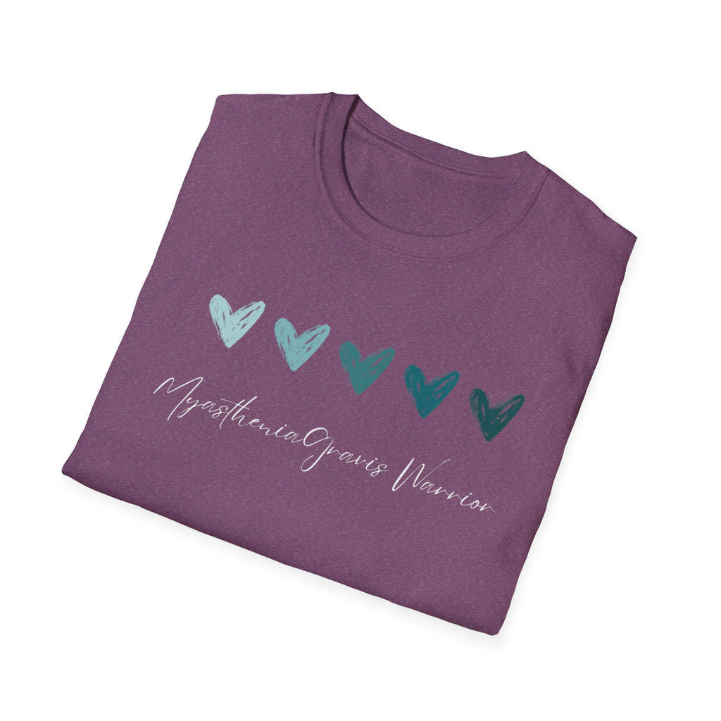 Myasthenia Gravis Warrior T‑Shirt — Teal Heart Awareness Tee