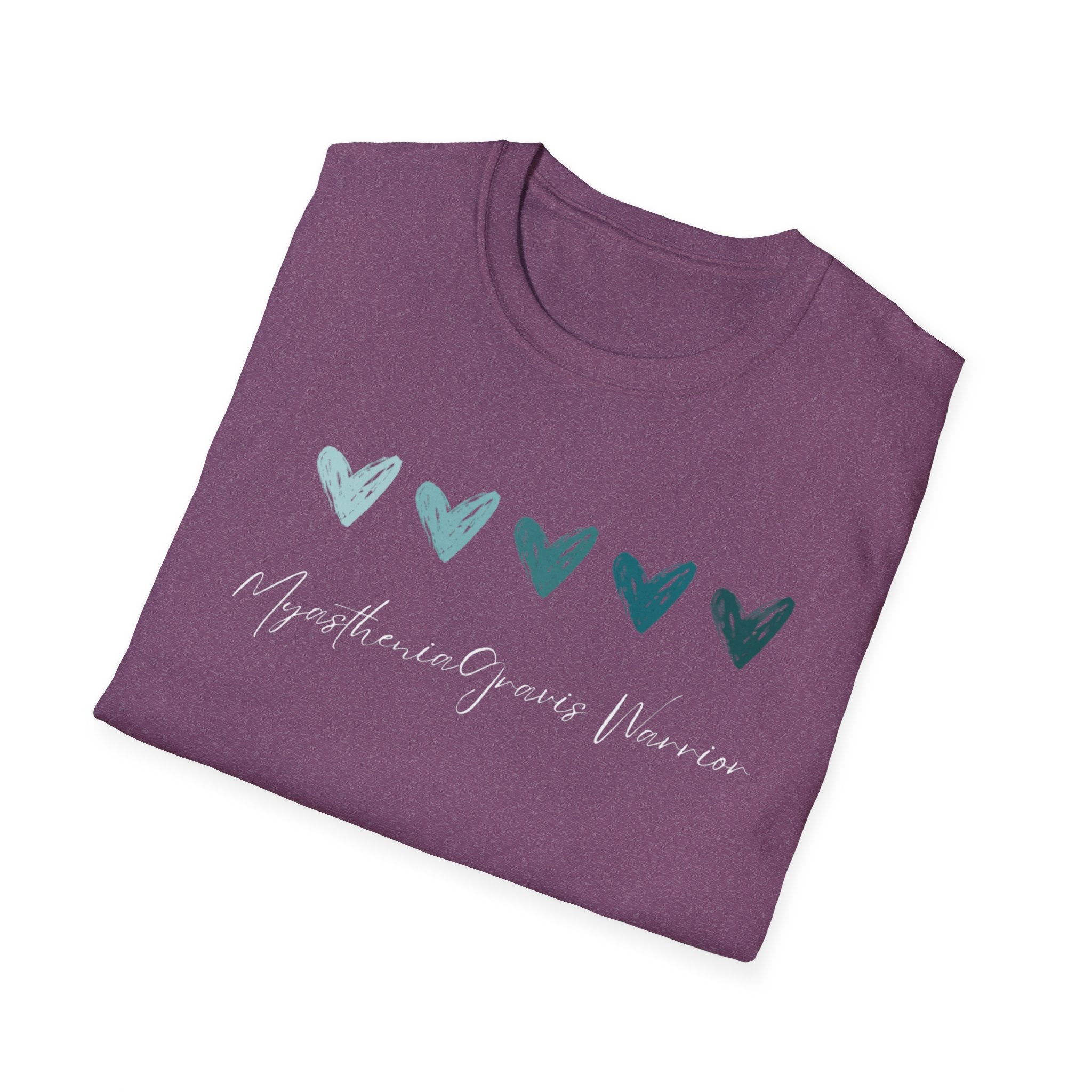 Myasthenia Gravis Warrior T‑Shirt — Teal Heart Awareness Tee